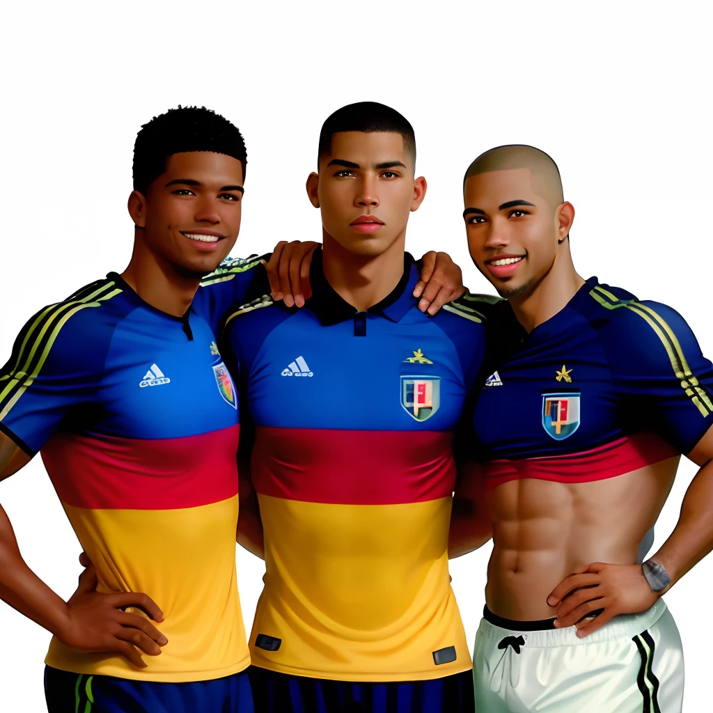 um homem de camisa listrada e bermuda preta posando para uma foto, victor maristane, Joel Torres, Dan dos Santos, Atarracado, luis melo, roge antonio, Ronaldo Nazario Fenomeno, por Veno Pilon, ástor alexander, Ronaldo Nazario, retro 9 0 s, caio santos, david rios ferreira