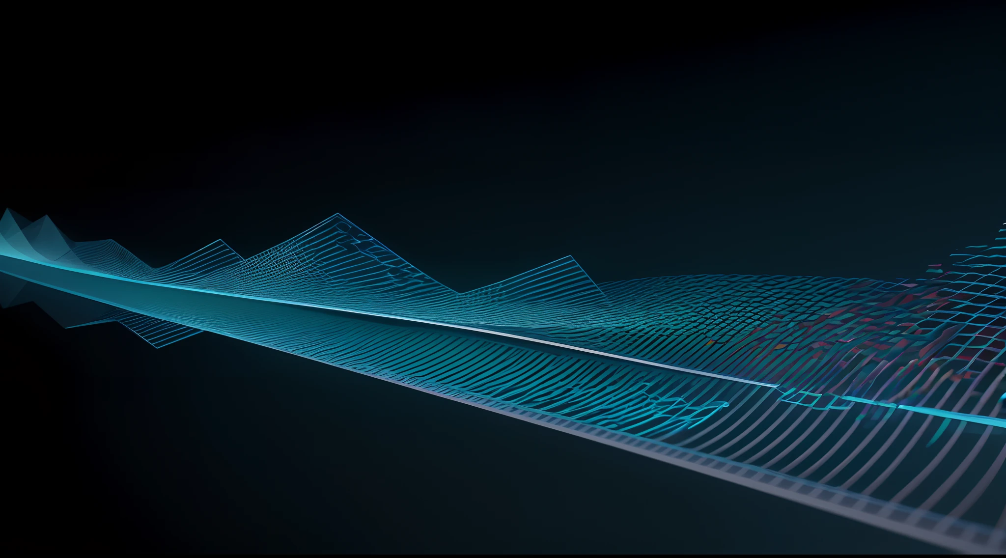 Engaging 3D visualization featuring stunning graphs、glinting