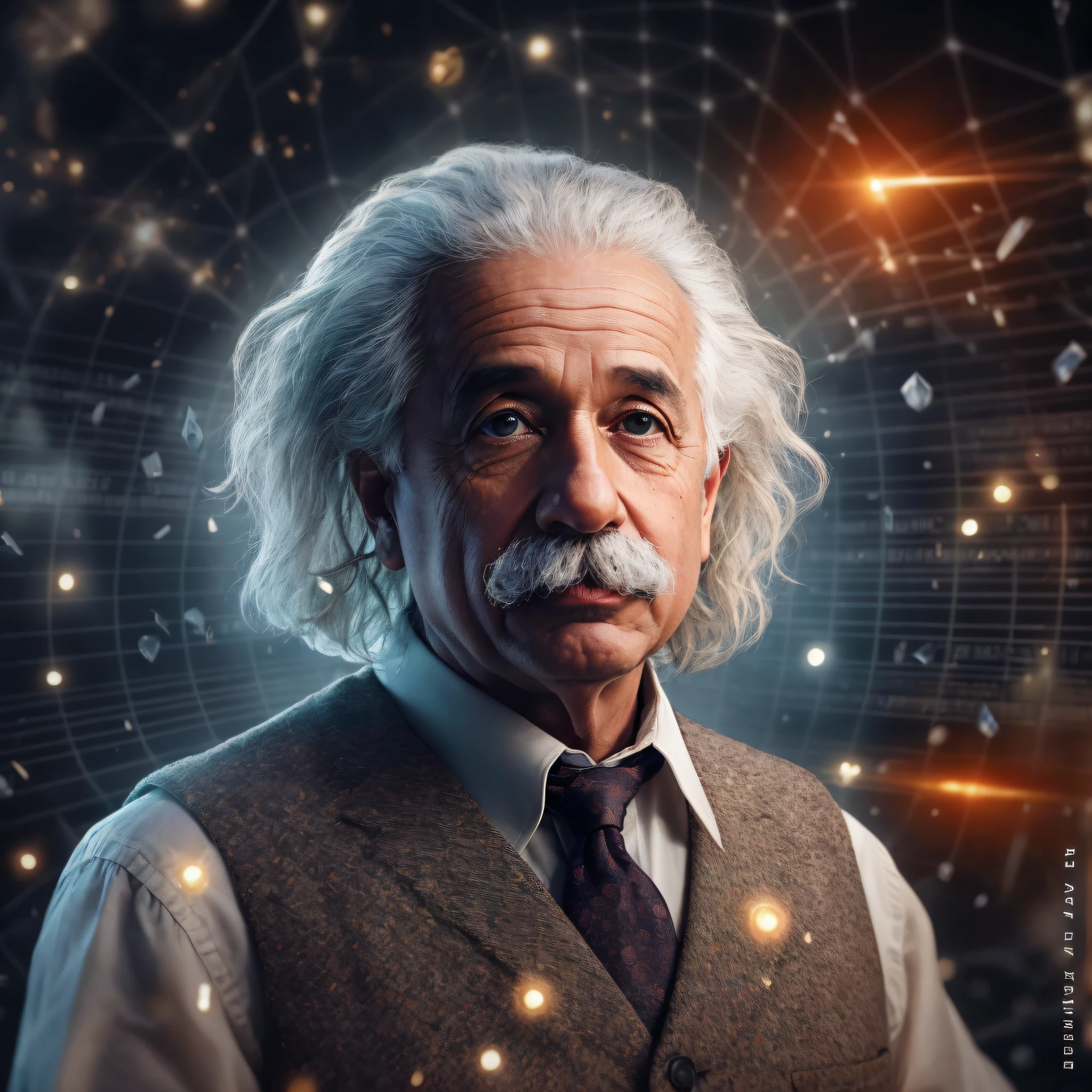 imagem arafed de um homem com barba e gravata, Retrato de Einstein, Retrato de Albert Einstein, albert einstein, Directed by: Adam Marczyński, retrato vfx altamente detalhado de, Einstein, foto de retrato, Directed by: Galen Dara, Retrato VFX altamente detalhado, O Criador do Universo, Directed by: Dan Luvisi, Directed by: Andrew Wroblewski