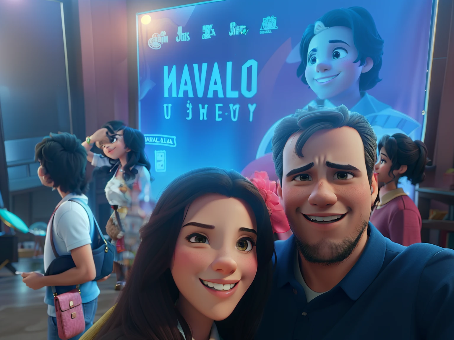 Casal feliz igual filme da Disney amor