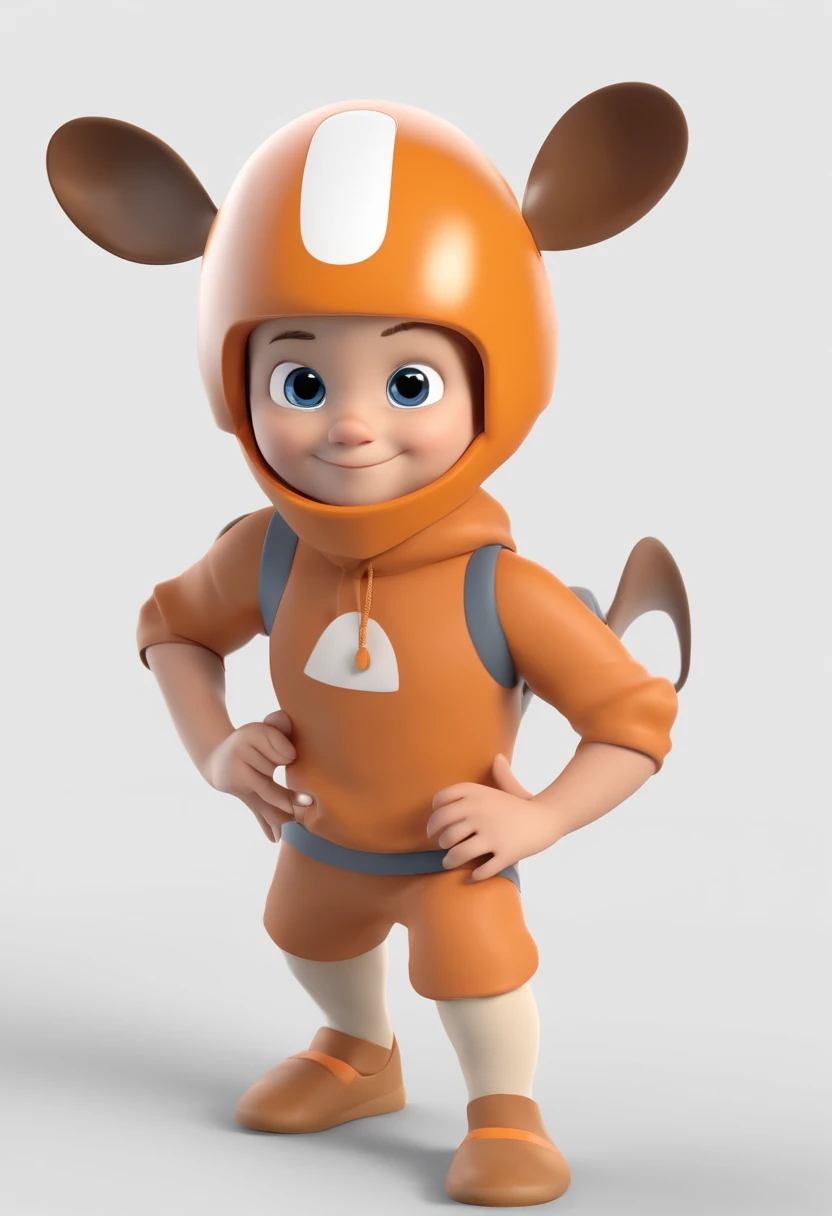 Cartoon character of a 2 boy with orthopedic orthosis of orange blouse Sufi shorts,cabelos loiro escuro, animation character, Caractere estilizado, animation style rendering, 3D estilizado, Arnold Maya render, 3 d render stylized, toon render keyshot, Personagem 3D, Personagem 3D, 3d rendering stylized, 3 d character render, personagem de desenho animado, Personagem de close up, Pose de personagem, (Estilo Pixar) (master part:1.2) (Bokeh) (best quality) (pele detalhada) (textura detalhada) (8k) (argila) (Cinematic lighting) (foco nítido