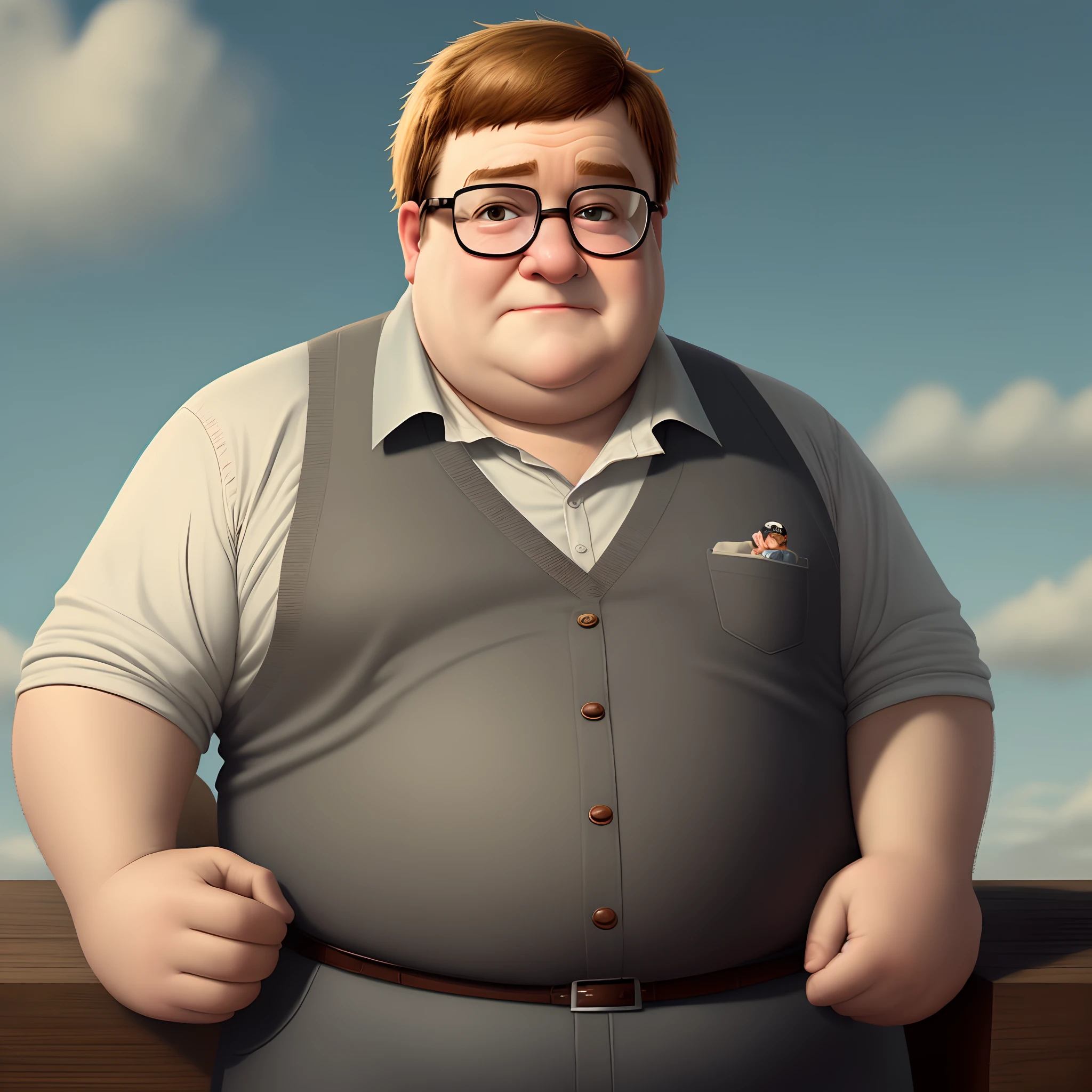 Criar uma imagem minha parecida com Carl Fredricksen