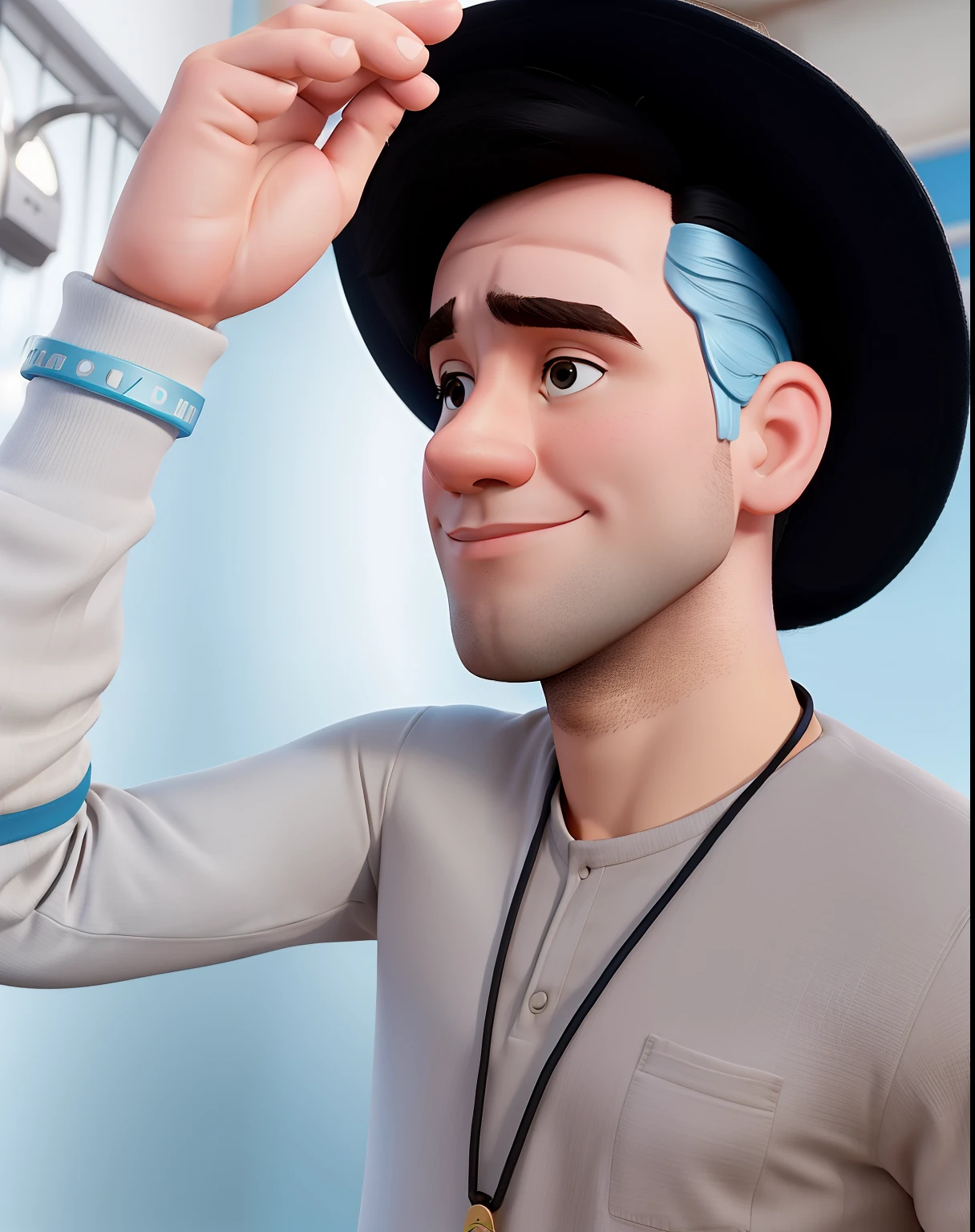 Um homem estilo bruxo da Disney, alta qualidade, muita qualidade