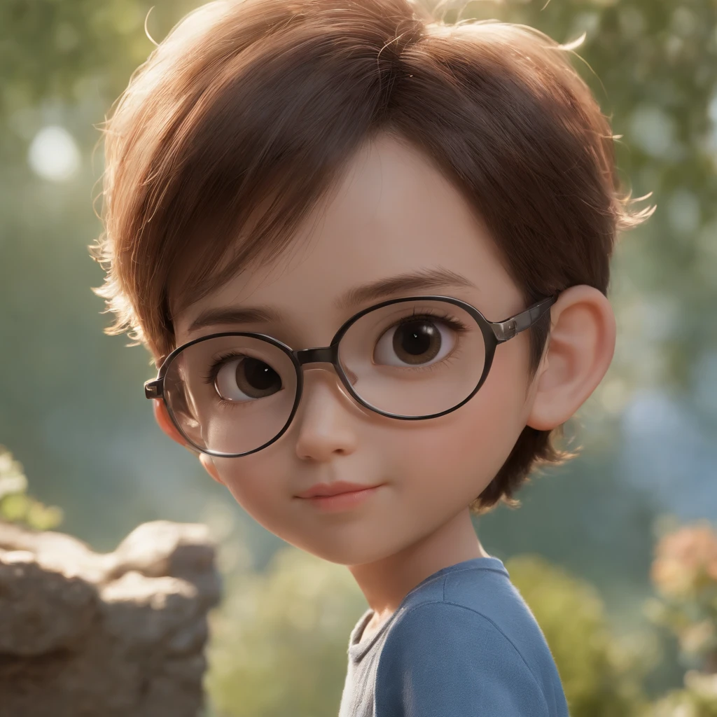 (Best Quality,4K,8K,hight resolution,masutepiece:1.2),Ultra-detailed,Realistic,Cute,"Boy wearing sunglasses and necklace",adorable digital art,cute 3d render,Cute Digital Painting,cute detailed digital art,cute cartoon characters,Cute little boy,cute cartoon,cute cartoon style,cute character,cute artwork,Ghibli-inspired artwork,3D Rendering Character Art in 8K,highly detailed character design,(((Study room))),