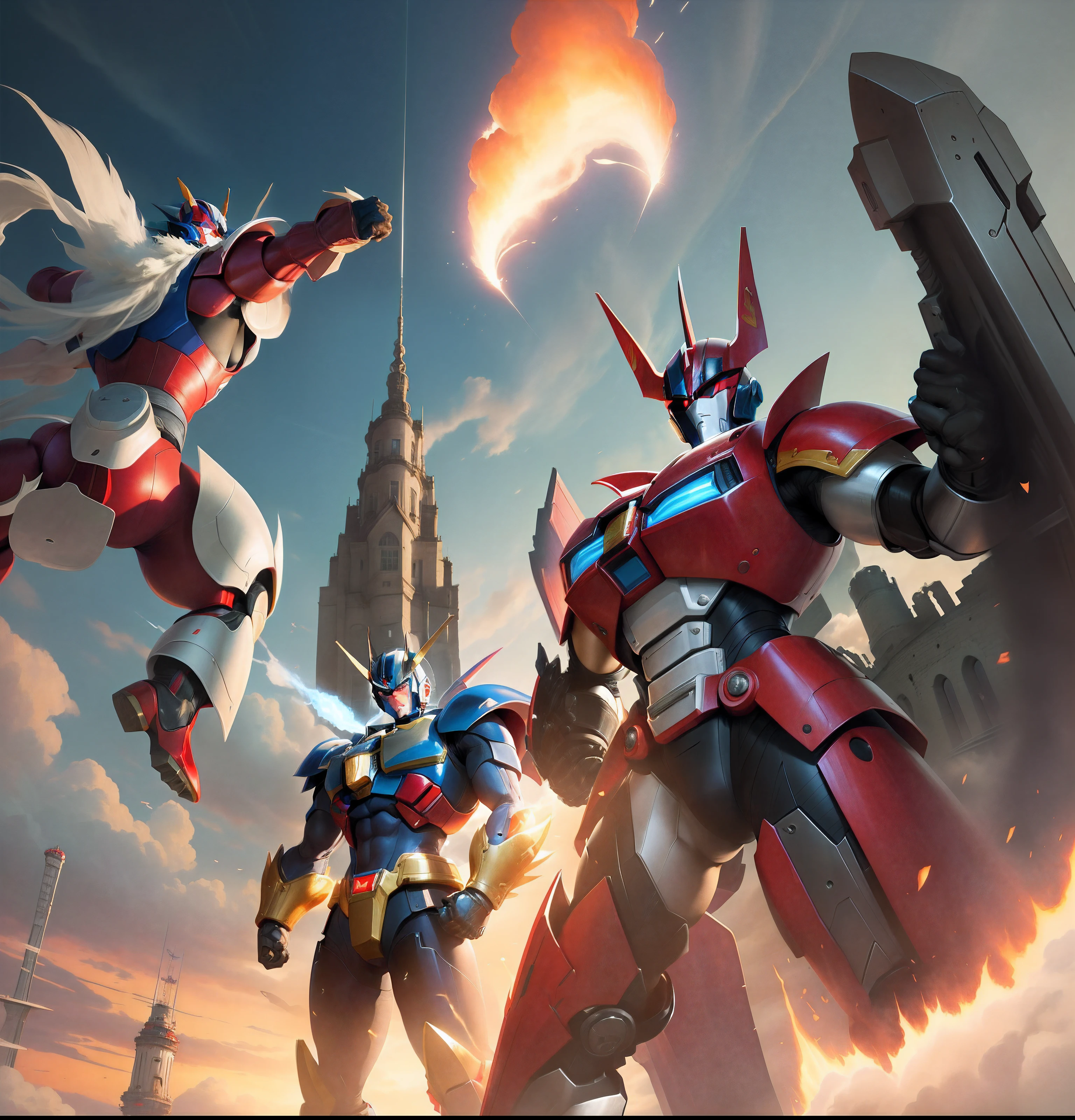 Soaring in the sky
Kurogane Castle
Super Robots
Mazinger Z
Invincible power is for us
Pielder on the Heart of Justice
Tobase Tekken！
Rocket Punch
I'm still going to do it
Breastfire
Mazingoh！Mazingoh！
Mazinger Z