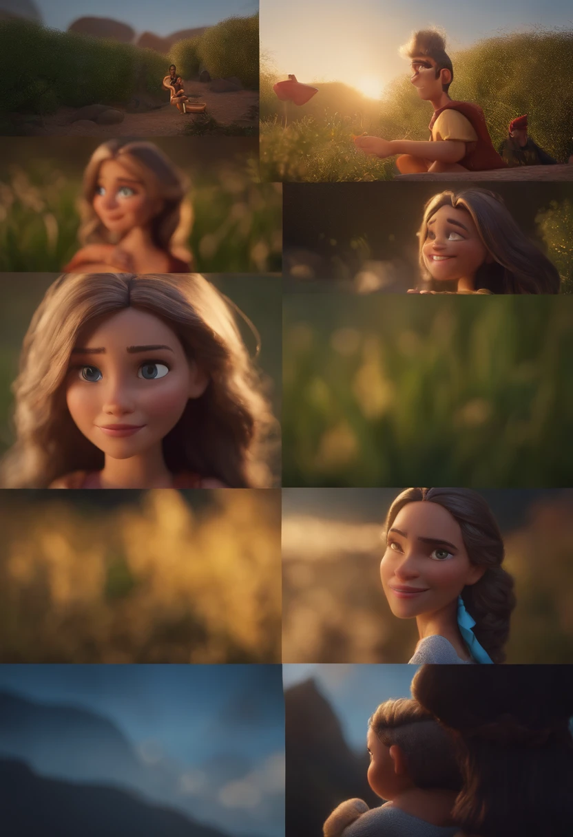 Garoto, estilo disney, tom de pele: claro: Cabelo: marrom escuro, liso, curto, penteado para o lado direito. camisa: social, Cor azul. Fundo: Gray and white gradient,Comemorando, Hands raised, sorrindo, feliz, (estilo pixar) (obra-prima:1.2) (bokeh) (melhor qualidade) (pele detalhada) (textura detalhada) (8k) (claymation) (cinematic lighthing) (foco nítido