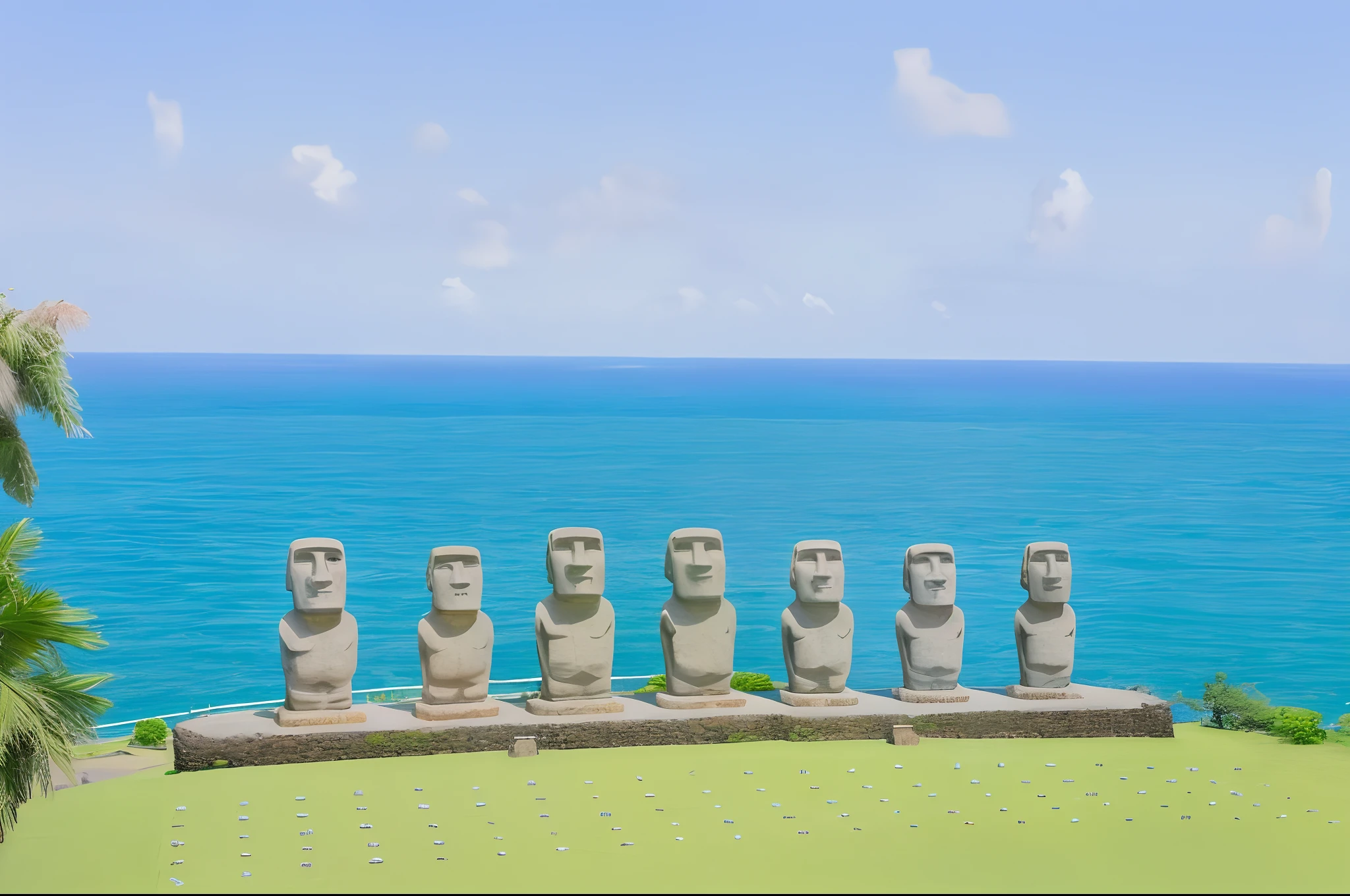 (hight resolution:1.1)、top-quality、(masterpiece:1.2)Moai