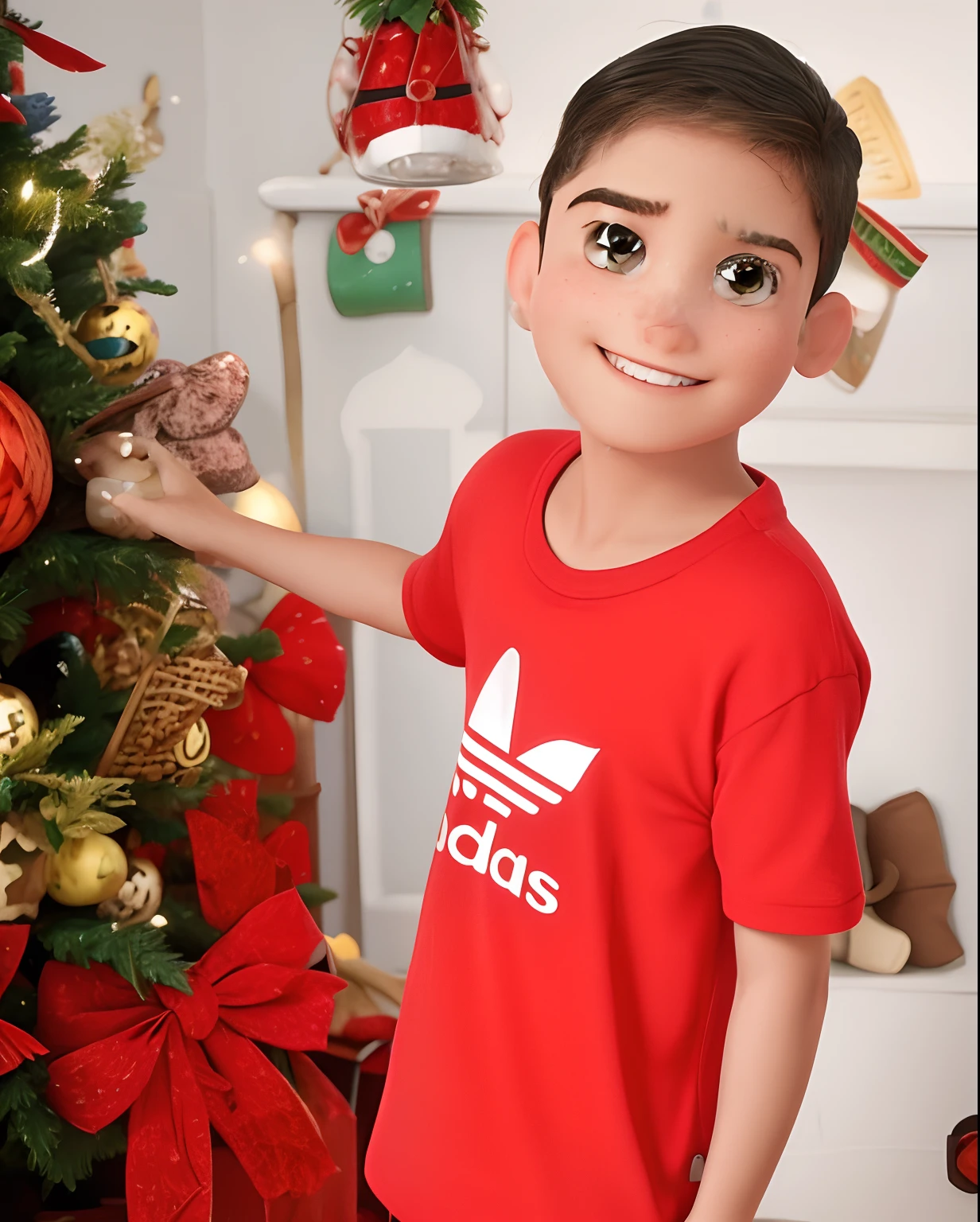 Foto em estilo Pixar