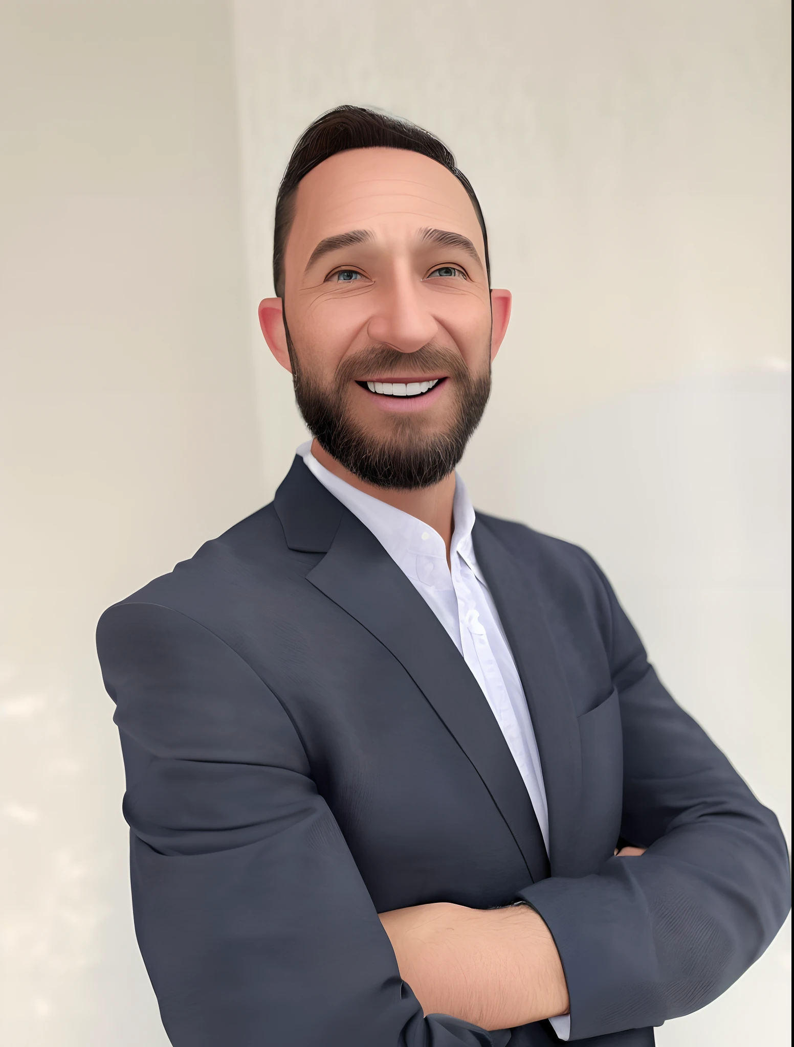 pixarstyle a waist-length portrait of a man in a office shirt, smirk, folder with documents in his hands, office, natural skin texture, 4k textures, hdr, intricate, highly detailed, sharp focus, cinematic look, hyperdetailed