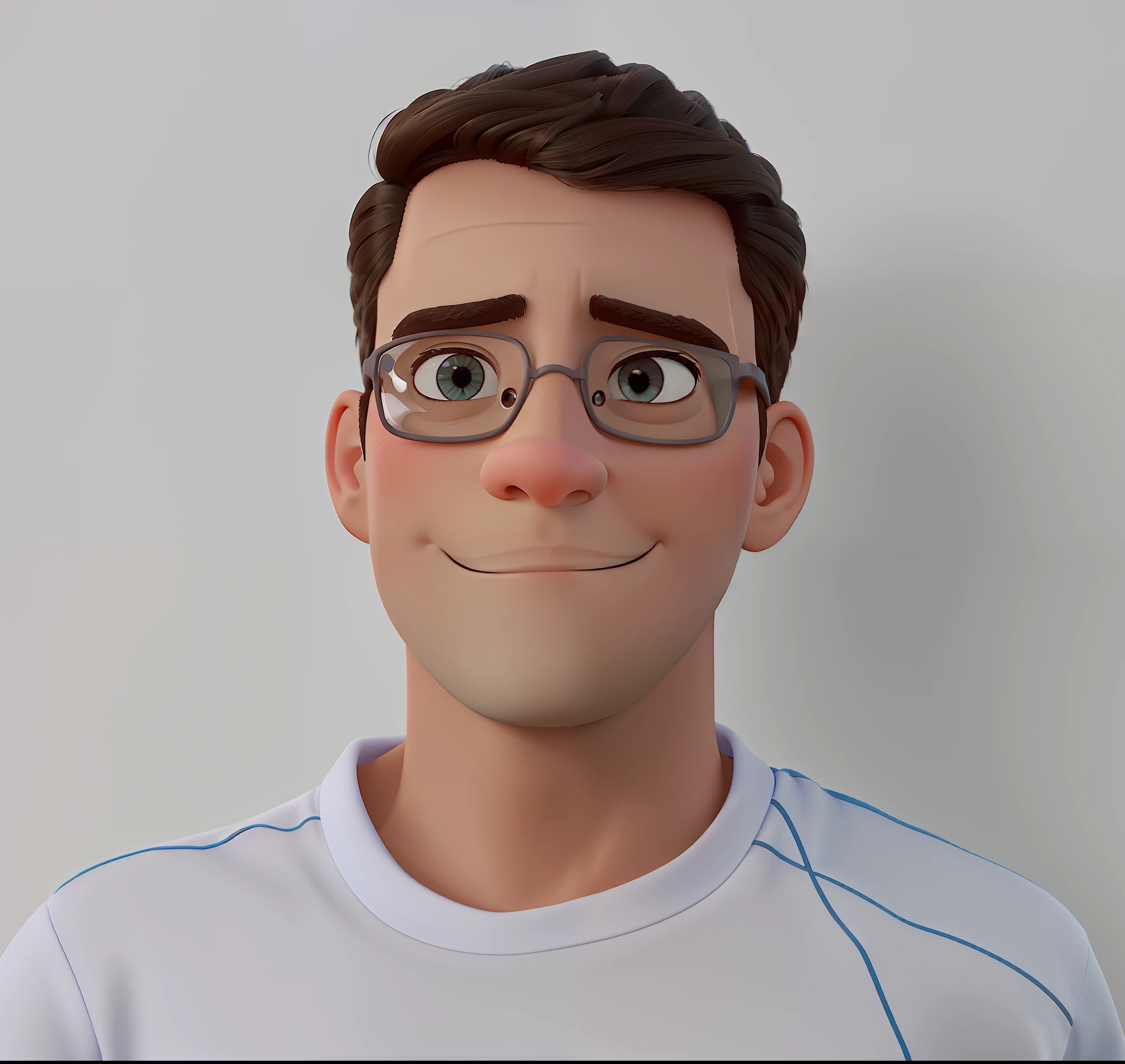 poster no estilo disney pixar, um jovem adulto branco de oculos de sol, estilo disney pixar, alta qualidade, melhor qualidade
