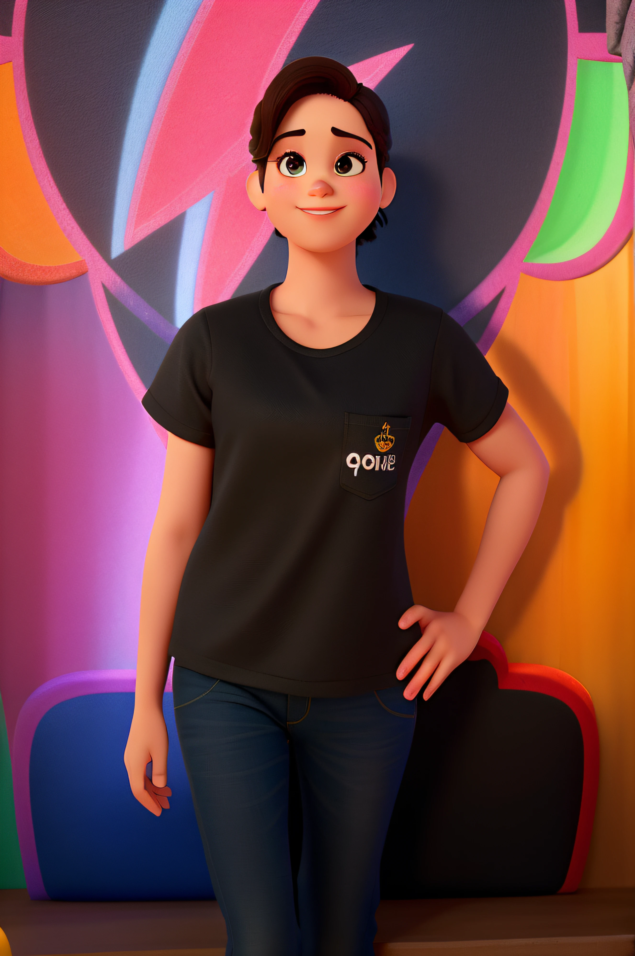Um velha sabia cozinheira parada na frente, cabelo curto, parada na frente, disney pixar, alta qualidade, melhor qualidade