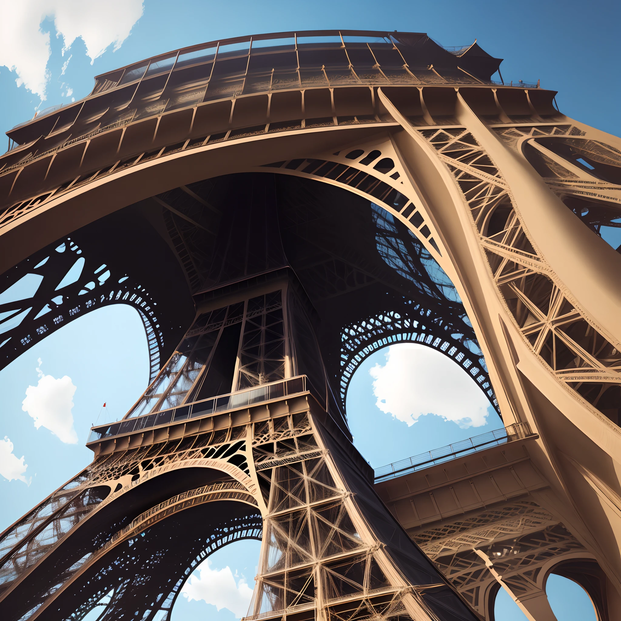 Bjorn cotes de fer sur la tour eiffel