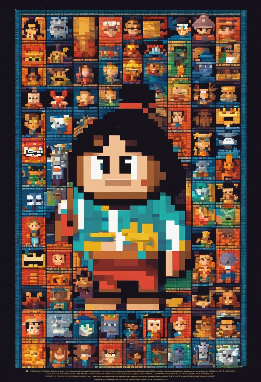 Crie um cartaz inspirado na Disney Pixar com o personagem, moreno, barba falhada, queixo quadrado, cabelo preto, topete, pai da moana