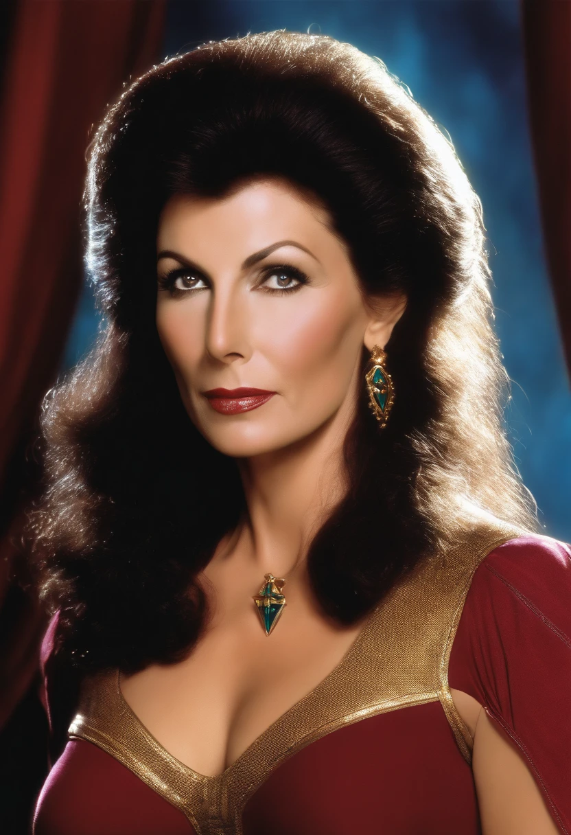 deanna troi, star trek tng, four boobs, realistic, high detail