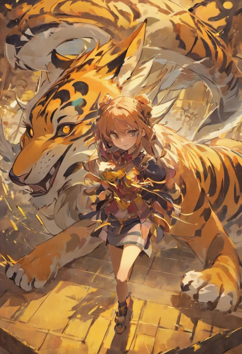 checkmate，Take a scythe，Ride a tiger，Surreal style