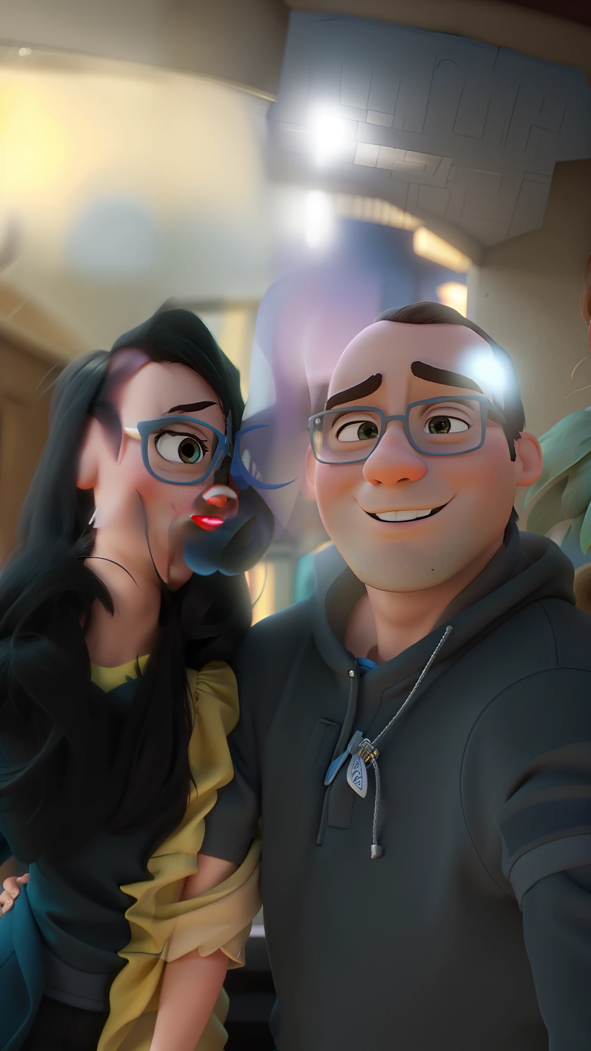 Casal estilo Disney pixar, alta qualidade, melhor qualidade