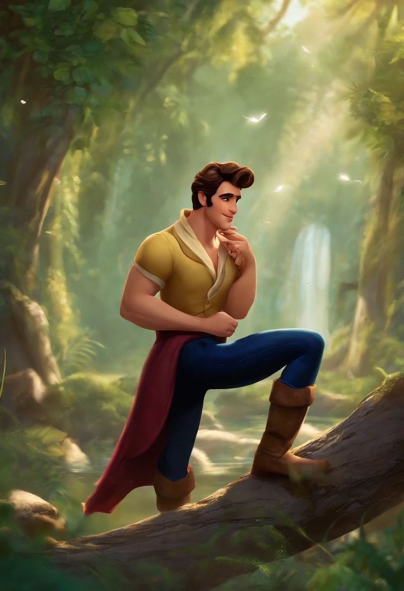 Um homen estilo disney pixer, alta qualidade, melhor qualidade