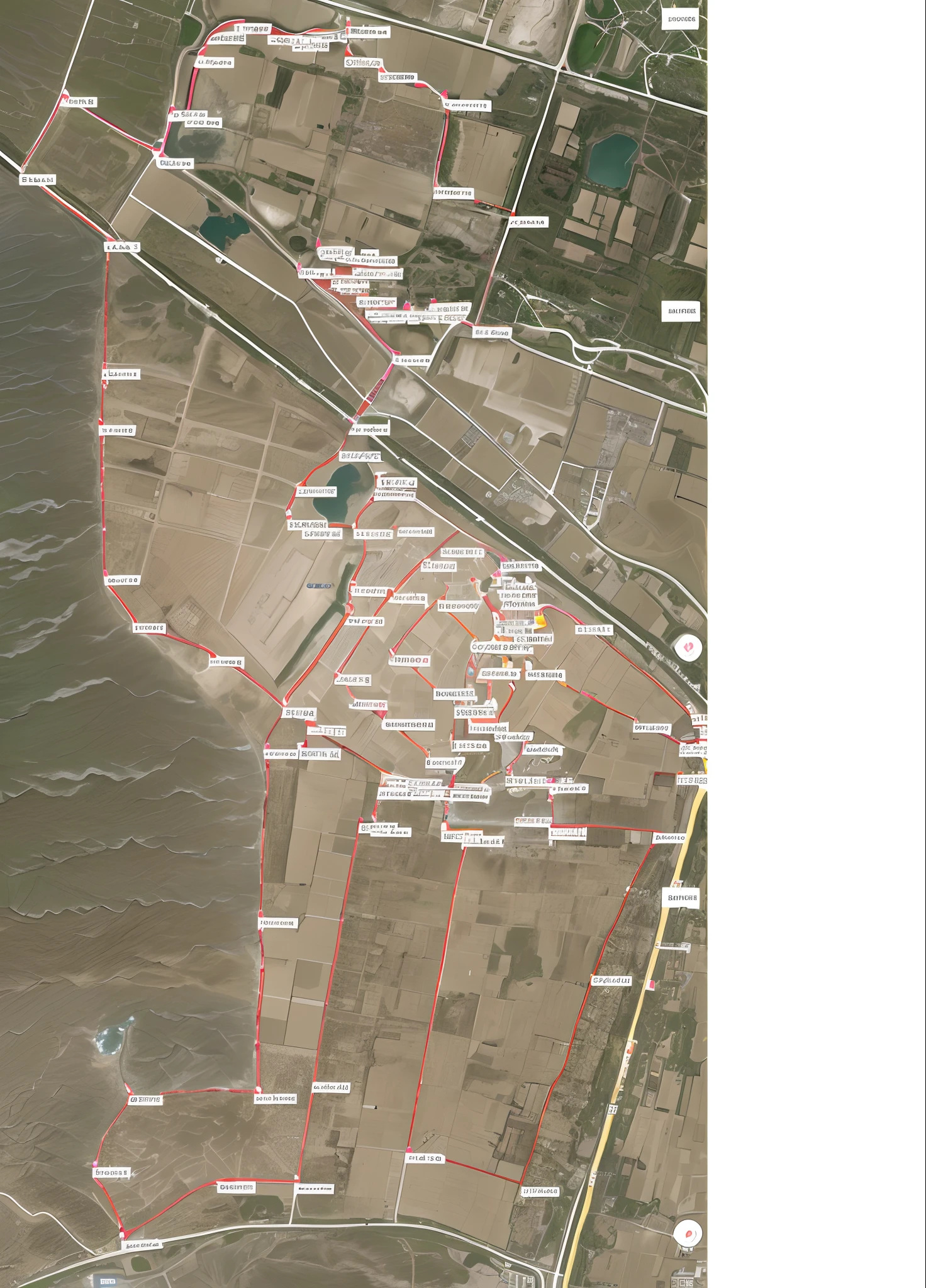 Large area map with a lot of land, outlines, Top view map, satellite photo, close-up imagery, satellite view, barycentric subdivision, ( land ), satelite imagery, satelite imagery, Detailed map, zoom out view, high detail photo, A high resolution, detailed zoom photo, the photo shows a large, highly detailed map