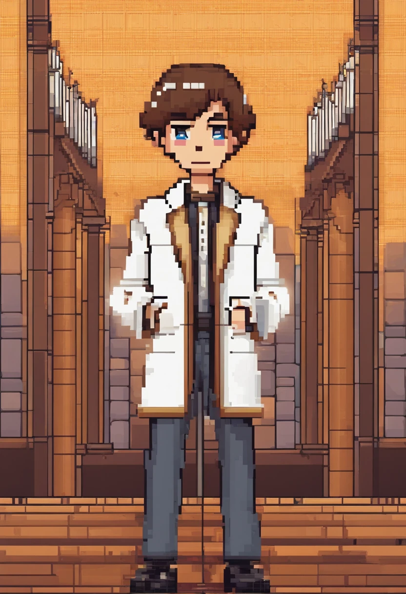 A -yeld Chtian boy with a Bible in his embers of brown hair and black eyes
Marrom sport jacket social shirt White marrom trousers combed sideways in a christian church with a smiling face with marrom trousers all his social clothes in the Church