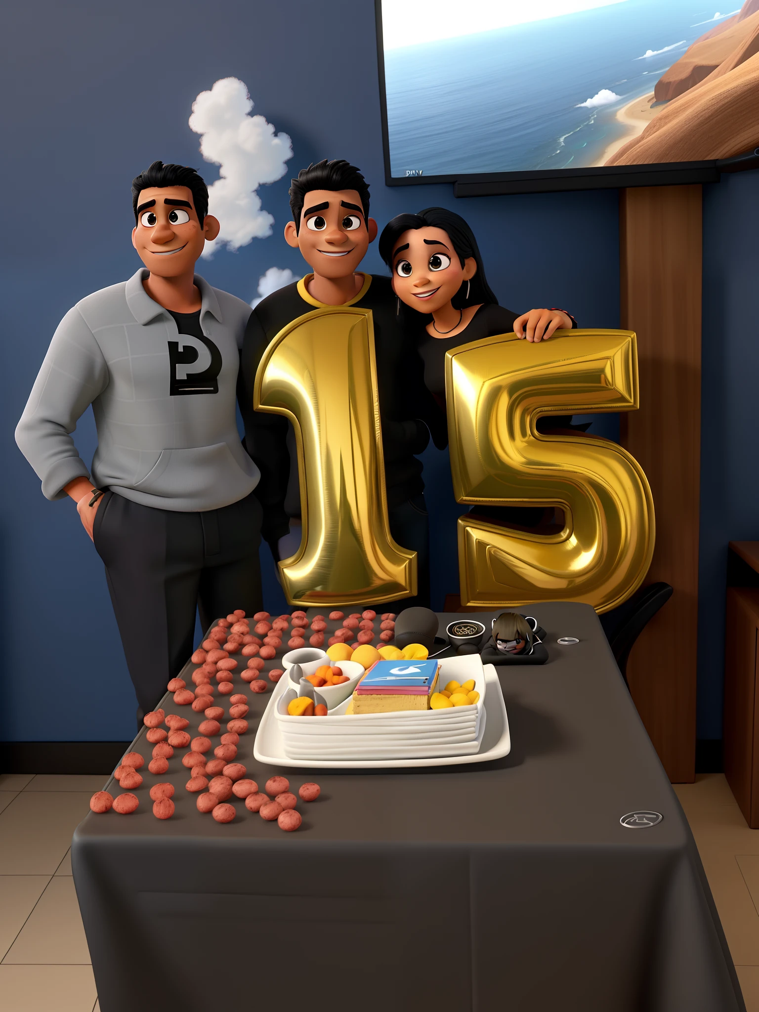CASAL NEGRO ESTILO DINEY PIXAR. ALTA QUALIDADE MELHOR QUALIDADE