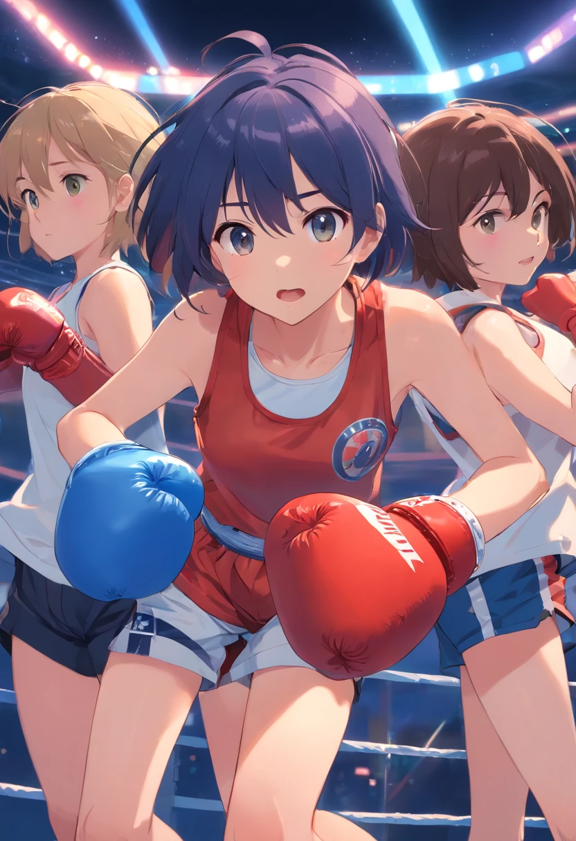 boxing match、Gamine、teens girls、hason、kosmos