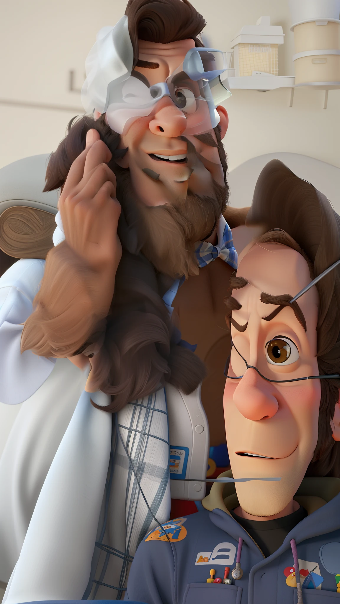 Um homem estilo disney pixar, alta qualidade, melhor qualidade