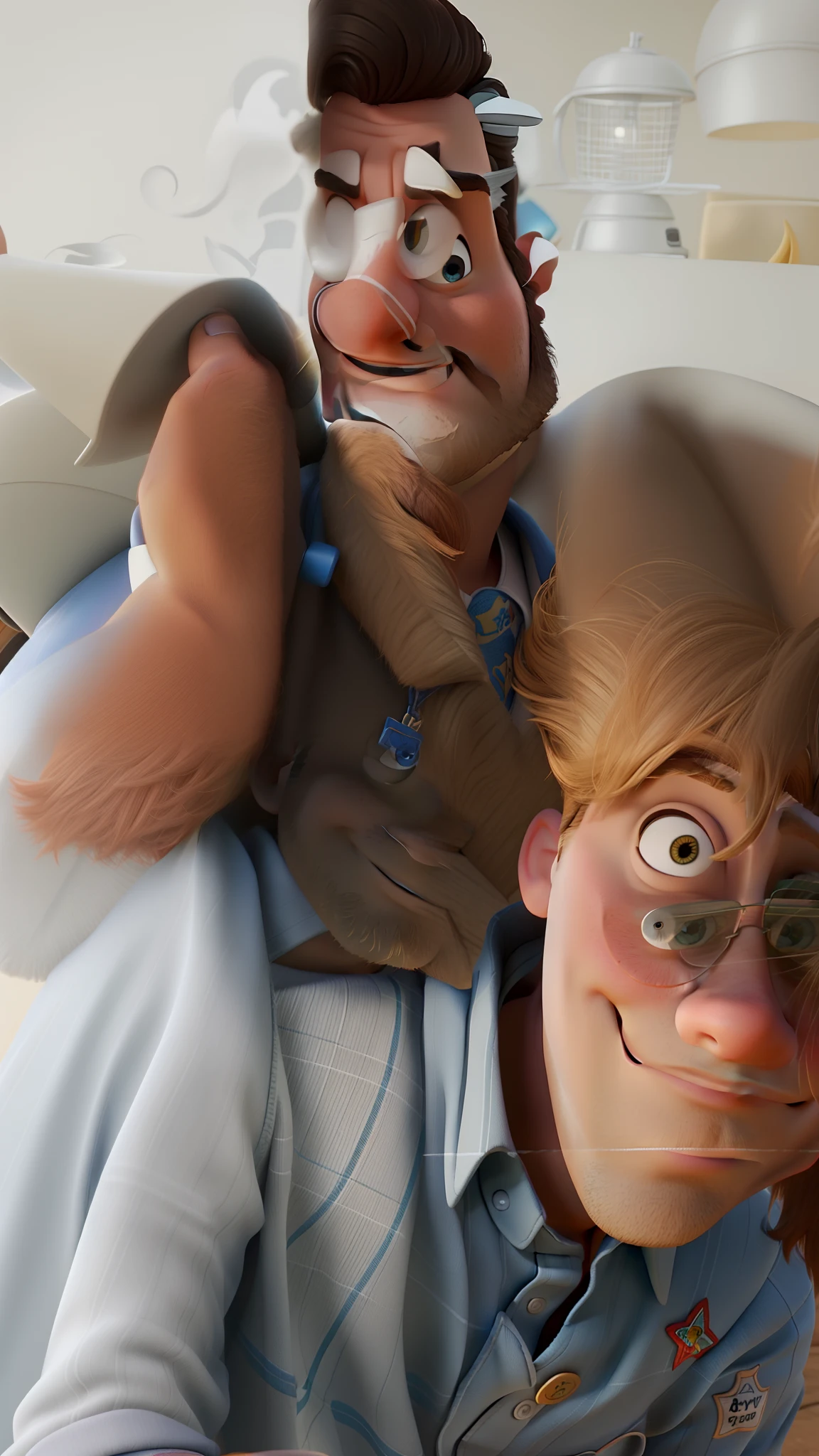 Um homem estilo disney pixar, alta qualidade, melhor qualidade