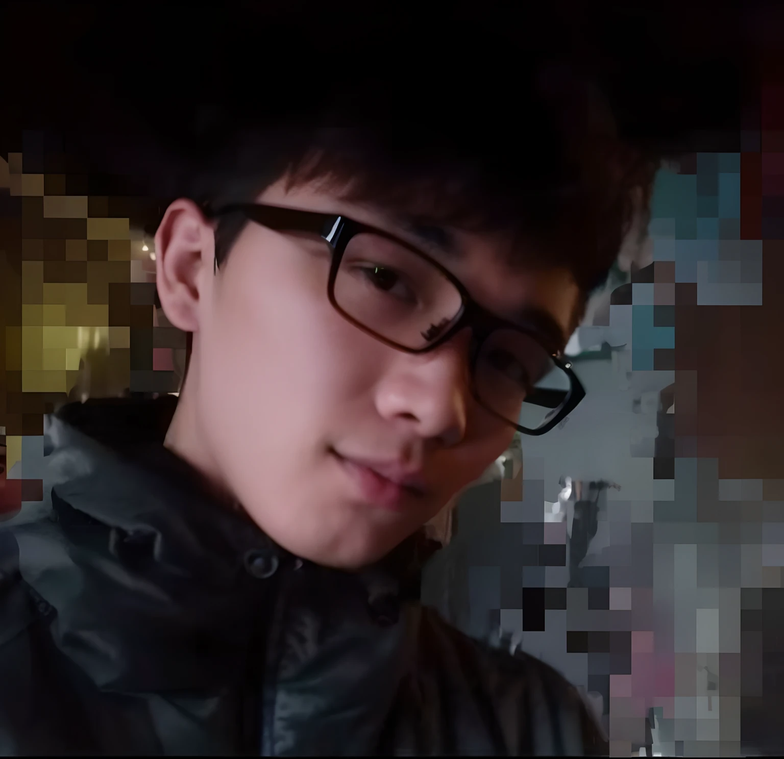 There was a  with a toothbrush in his mouth, 1 7 - year - old boy thin face, boy thin face, Ruan cute vtuber, obscured face, yanjun cheng, detailed face of a asian boy, south east asian with round face, Asian face, boy with neutral face, wan adorable korean face, zoom in on face