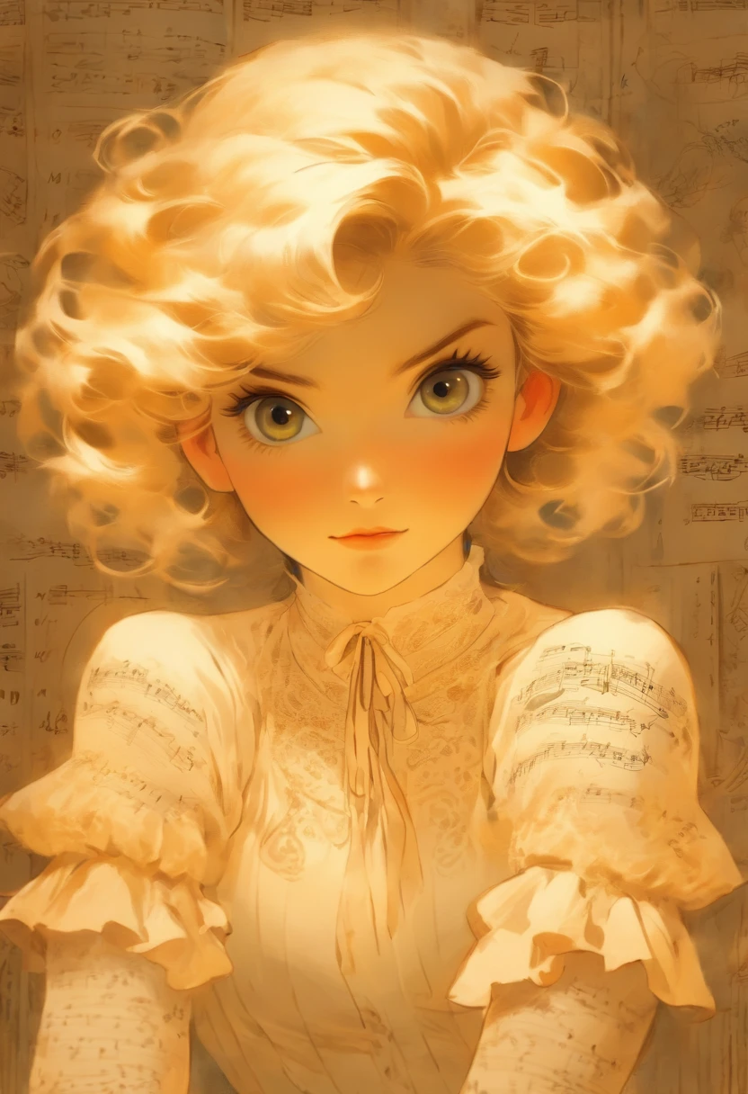 Federal Reserve image of a girl in a white lace dress and Leonardo da Vinci's notes background, Amazing young ethereal figure, portrait of the magical girl, portrait of a young witch girl, Girl in steampunk costume, Musician girl in lace dress, natalia dyer, Daphne Keane, Portrait of a young witch, A girl with magical powers, inspired by irakli nadar, Inspired by William Musteste Lockhart, Top quality, detail, detail, Masterpiece, High image quality