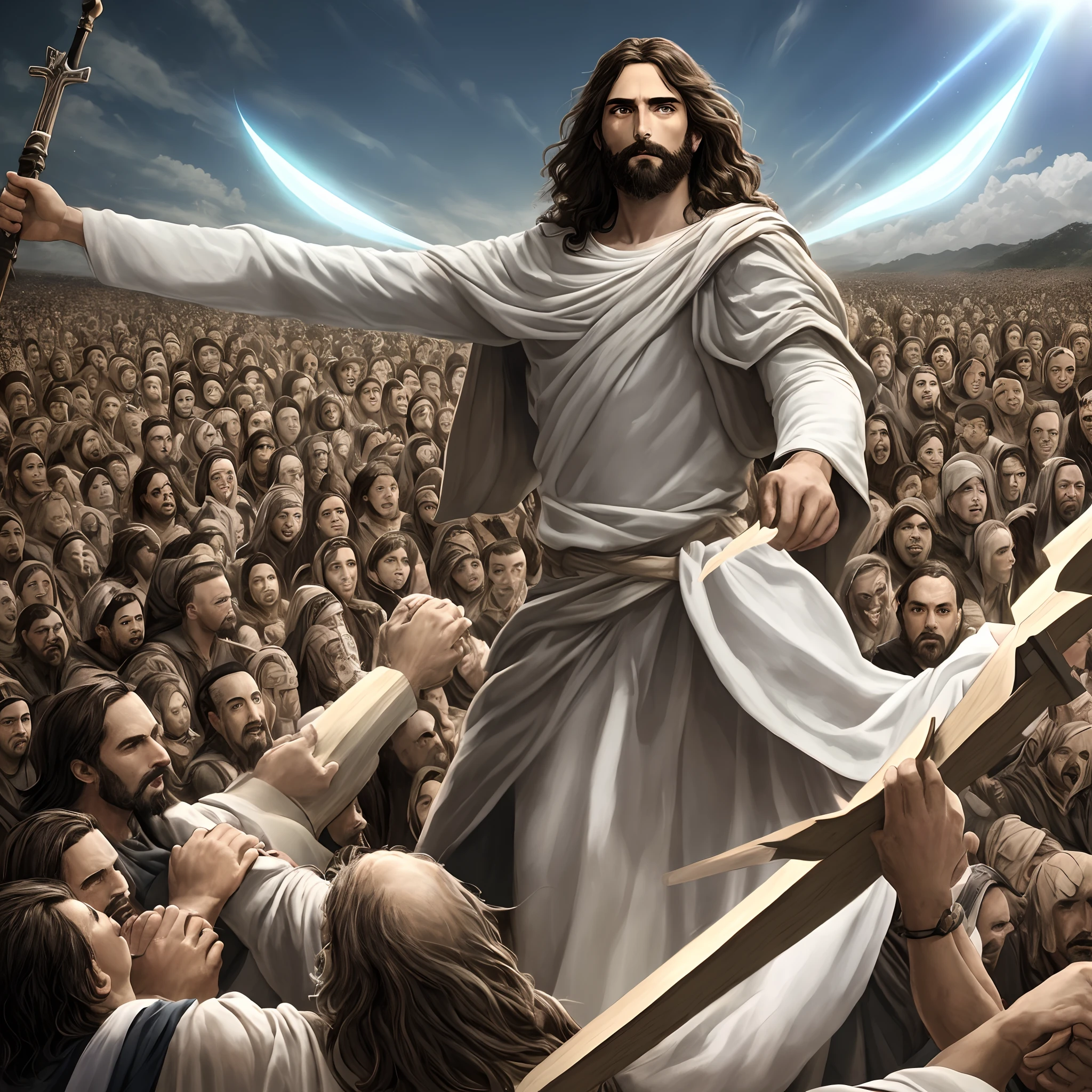 Jesus voltando conforme escrito em apocalipse