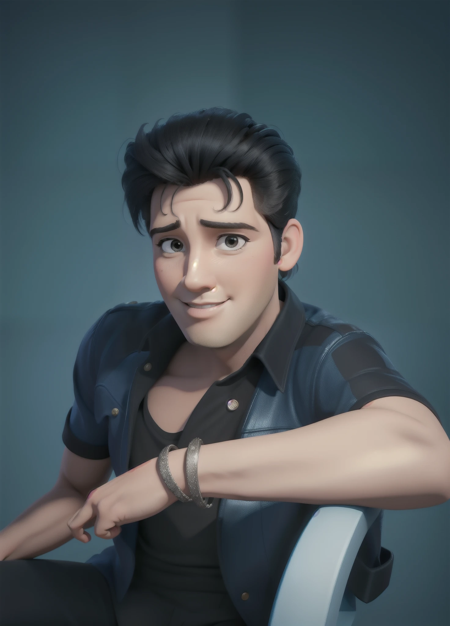 Elvis presley , estilo Disney PIXAR, alta qualidade, melhor qualidade