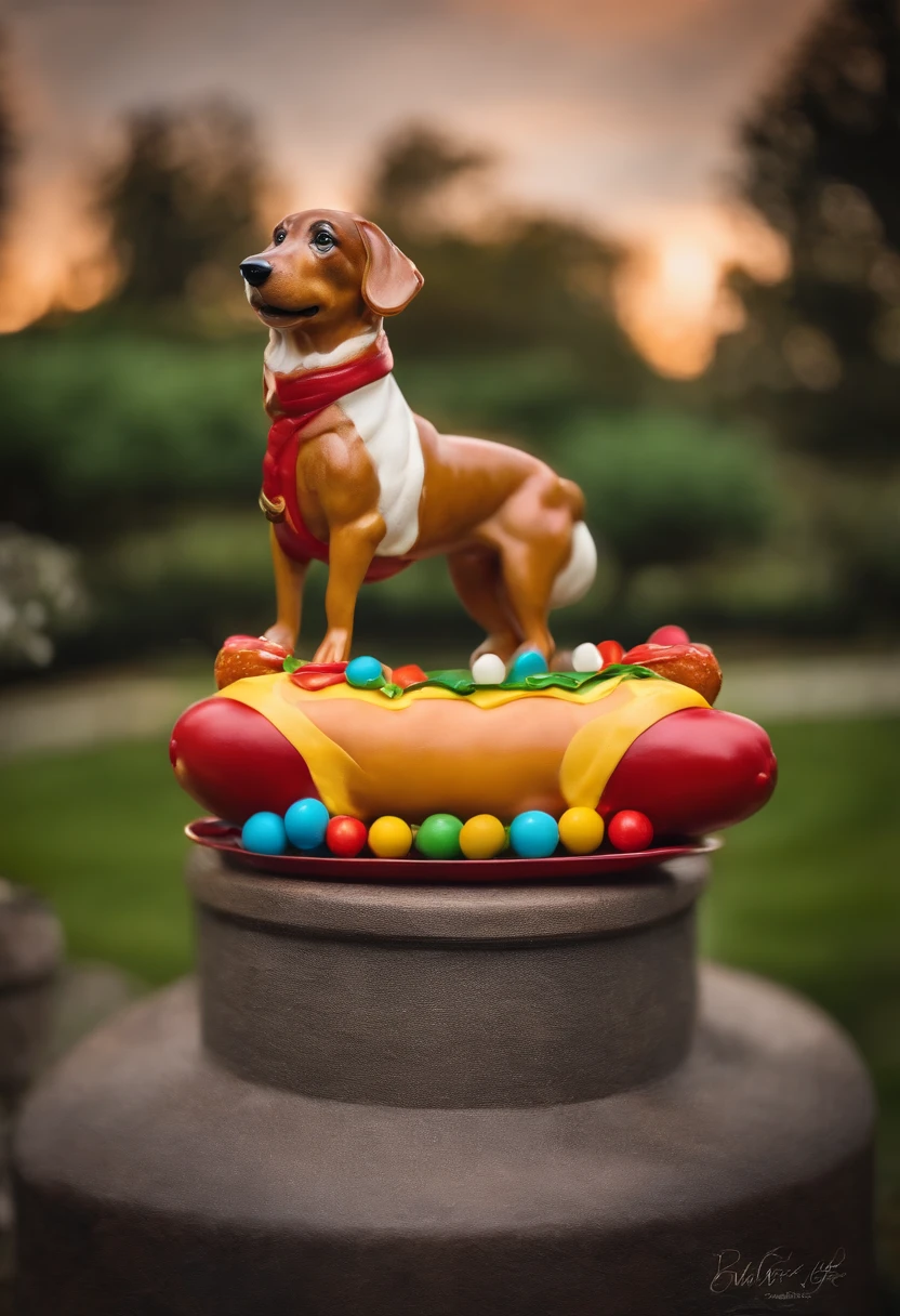 Hot dog statue