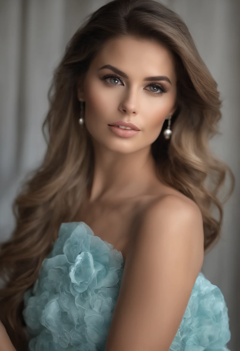 fotorrealista, Lip gloss, Realistic, best quality, Ultra high resolution, profundidade, cor pastel, sombreamento natural, Foco no rosto, just the face, Looking at the Viewer, cabelos longos, cabelos pretos, olhos castanhos e bem detalhados, vestido preto, Luvas, anatomicamente correto