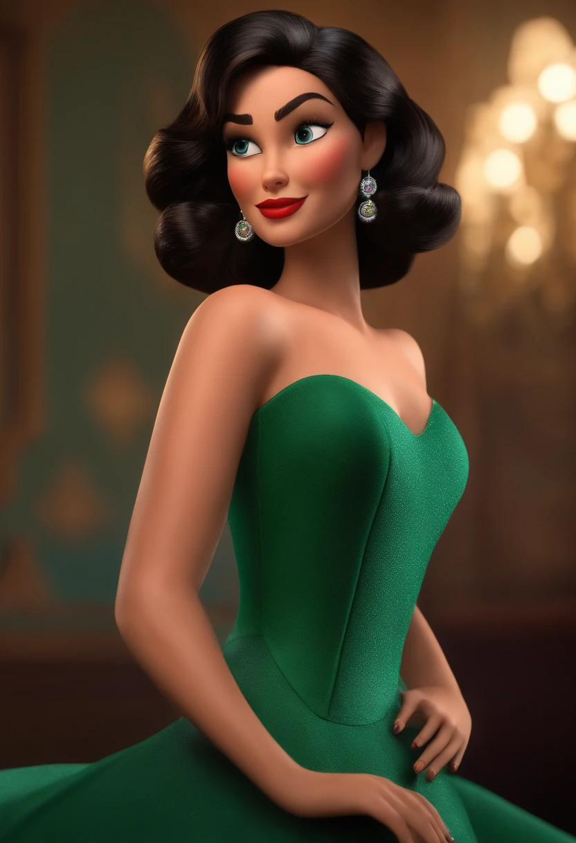 Betty Boop, an iconic character, wearing a red dress with the American flag pattern. She strikes a playful pose, with wide eyes, red lipstick, gold hoop earrings, and a short curly hairstyle. Photo realistic, 8k, vibrant color distant full body view. (complementary colors:1.2), (sharp focus:1.1), (Unreal Engine 5:1.2), (CGI:1.2), (high quality:1.2), (4K:1.1), (volumetric lighting:1.2), (highly detailed:1.3), (bloom:1.1), (micro details:1.2), (masterpiece:1.3), (luminescent:1.1), (aesthetic:1.3), (beautiful:1.3), (HDR:1.2), (dynamic composition:1.2), (captivating atmosphere:1.2), (immersive experience:1.3), (innovative design:1.2), (cinematic excellence:1.3), (timeless elegance:1.1), (visual storytelling:1.2), (technological marvel:1.2), (artistic finesse:1.3), (ethereal beauty:1.1), (creative brilliance:1.2)
