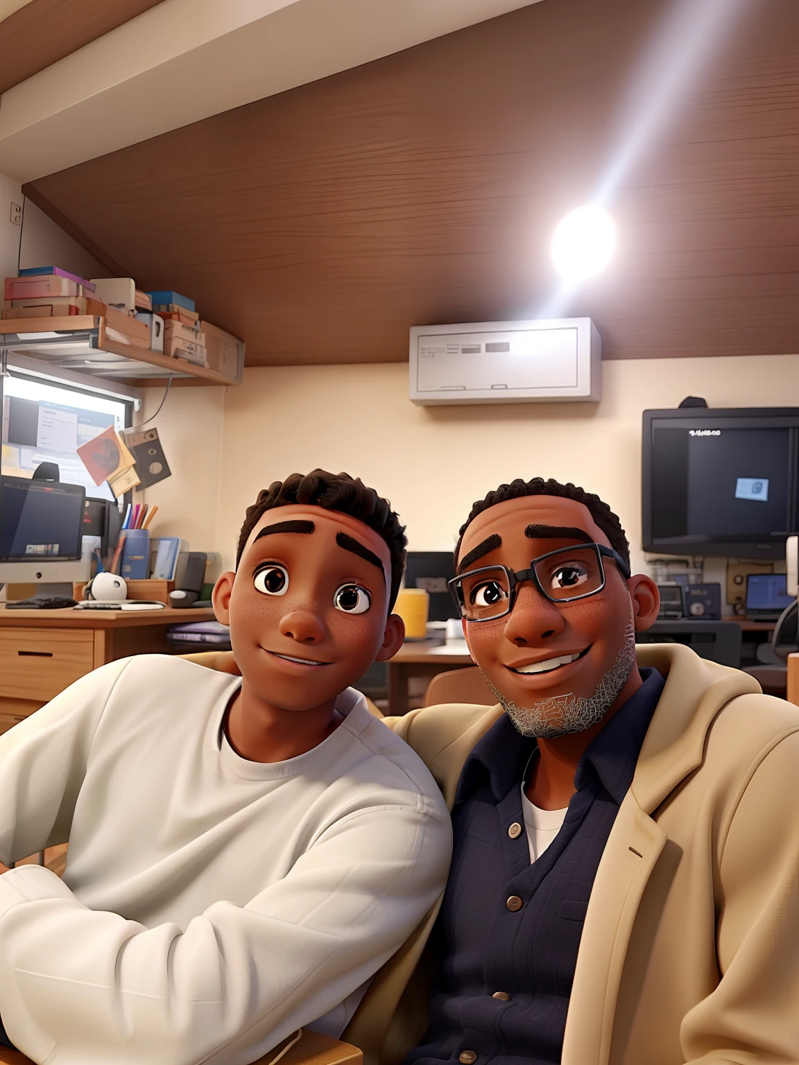 a ager and a man are both black