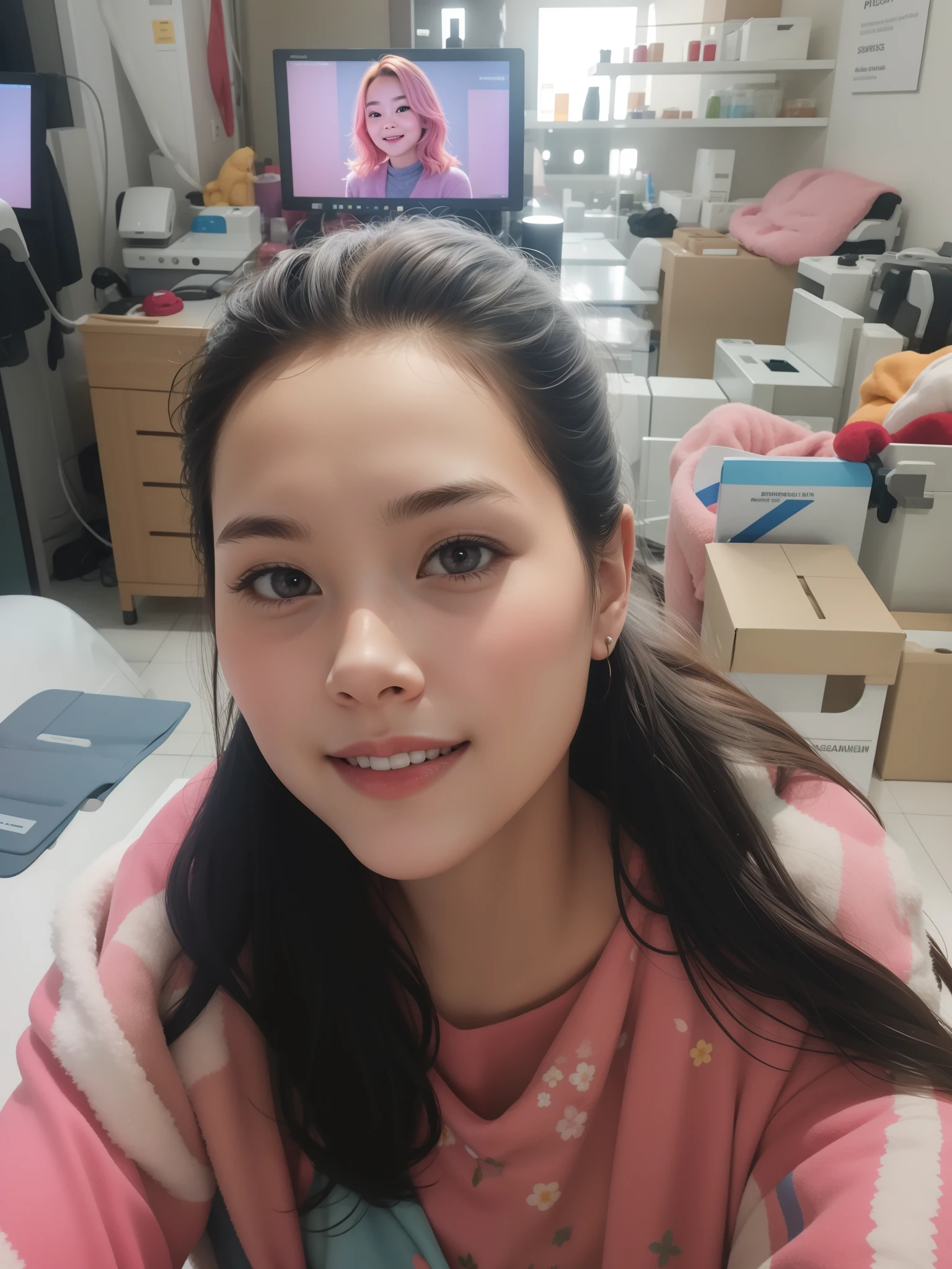 A girl in great quality and definition in the beauty imaging,