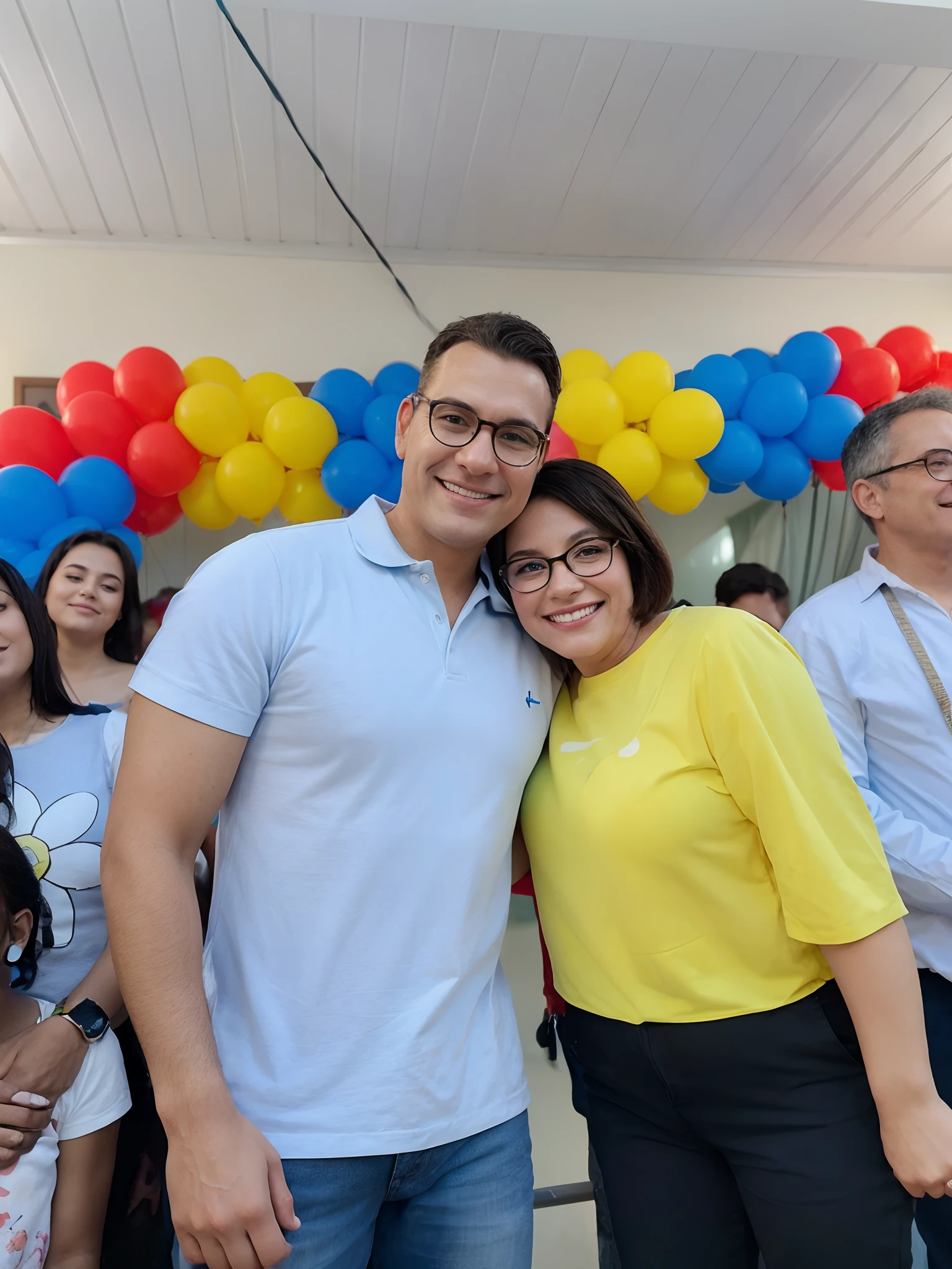 there is a man and woman hugging each other outside, momma and papa, profile image, david rios ferreira, pilar, juan gimenez, by david rubín, karla ortiz, by Nándor Katona, beto val, by Matteo Pérez, having a great time, foto realista, by Fernando Gerassi, daniel mirante, happy couple