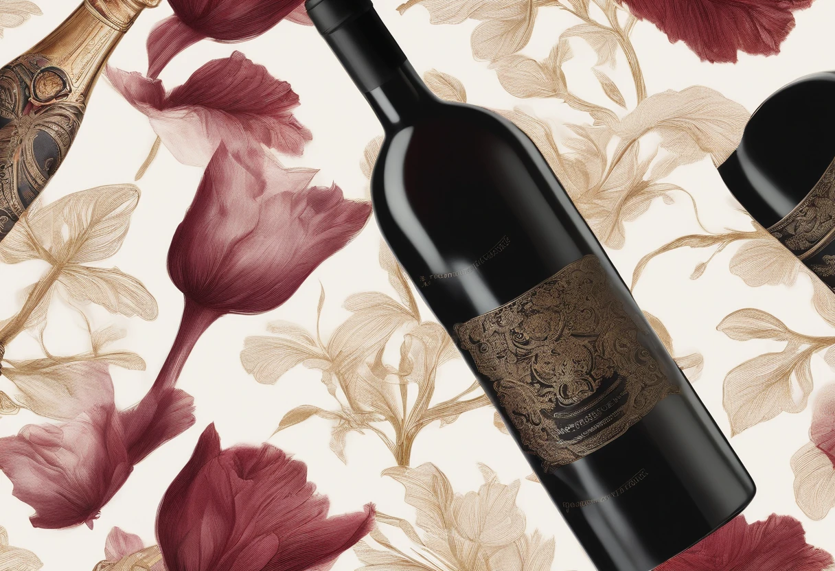 A bottle of red wine