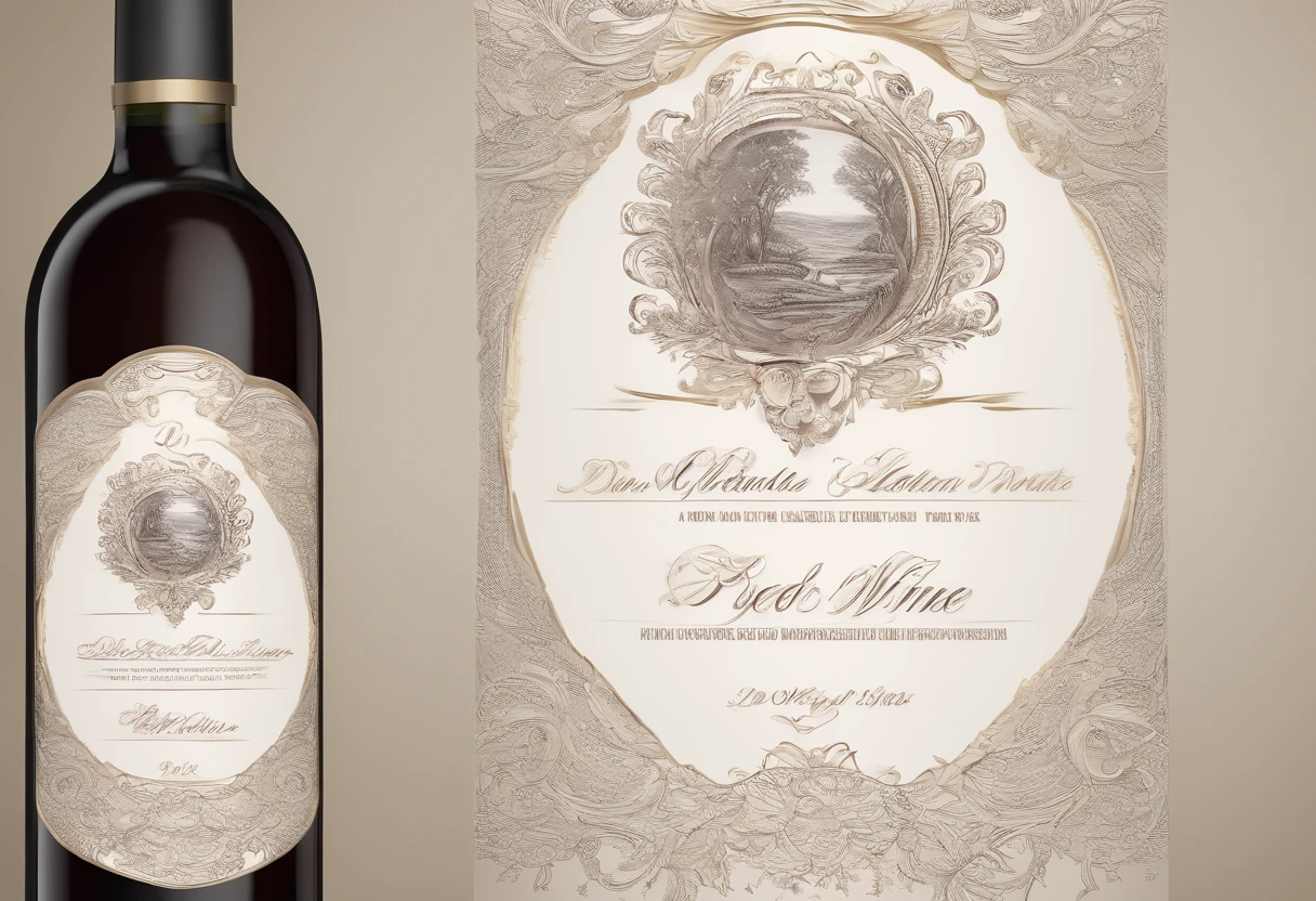 A bottle of red wine