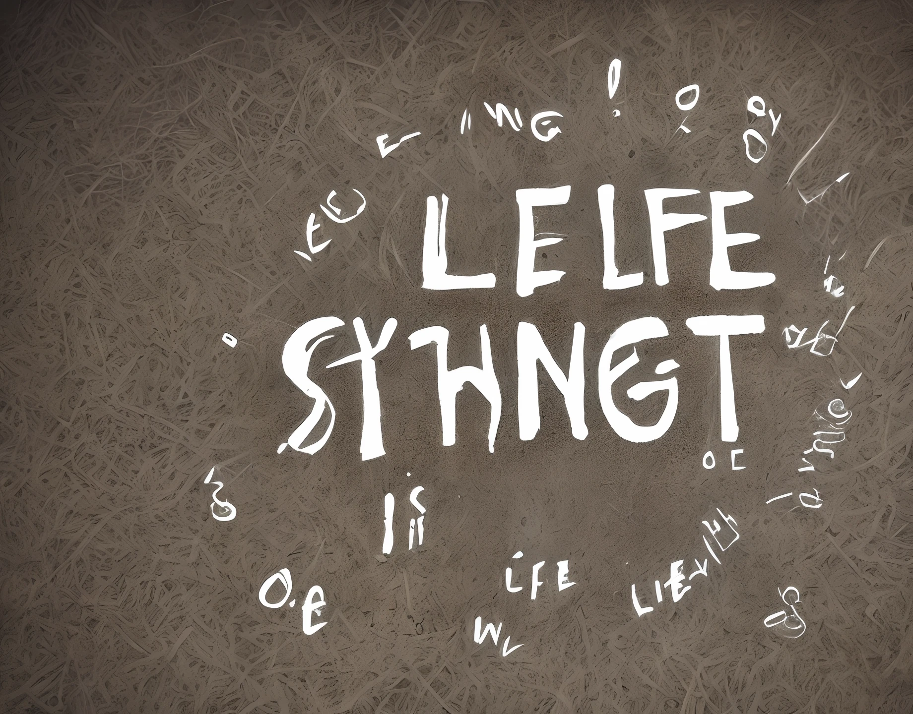 Life is everything 
Life is nothing 
Everything is life
Nothing is life