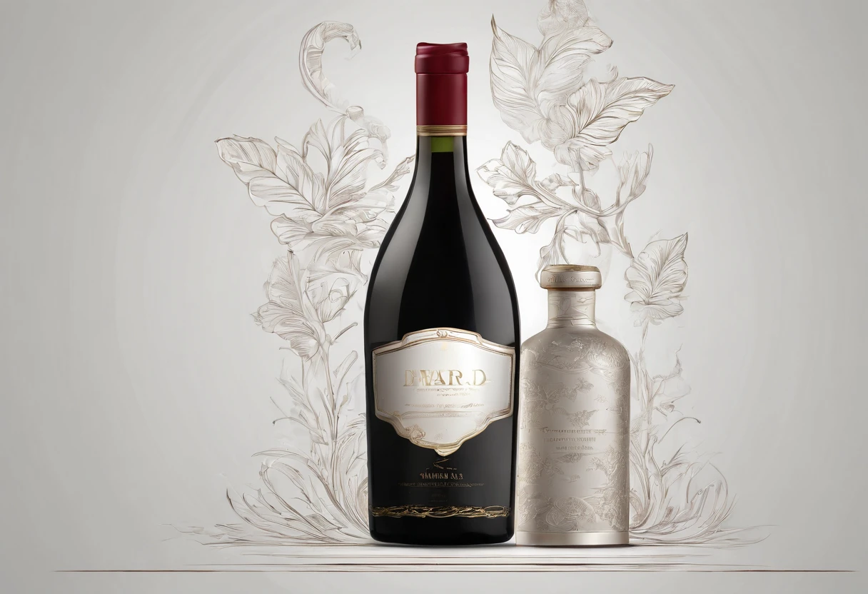 A bottle of red wine