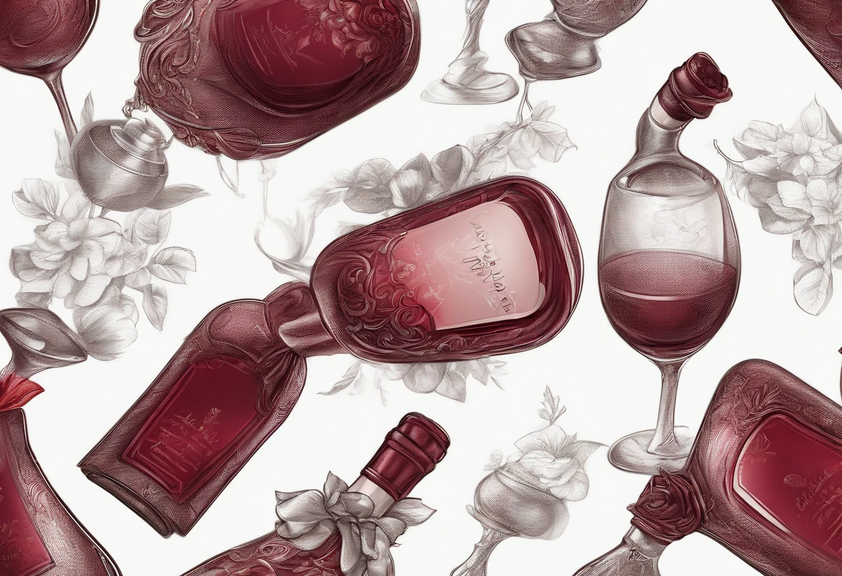 A bottle of red wine