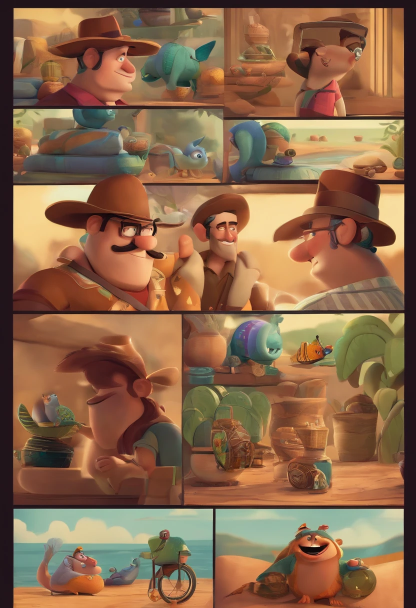 Criar um personagem no estilo pixar dentro de um jaleco. personagem morena