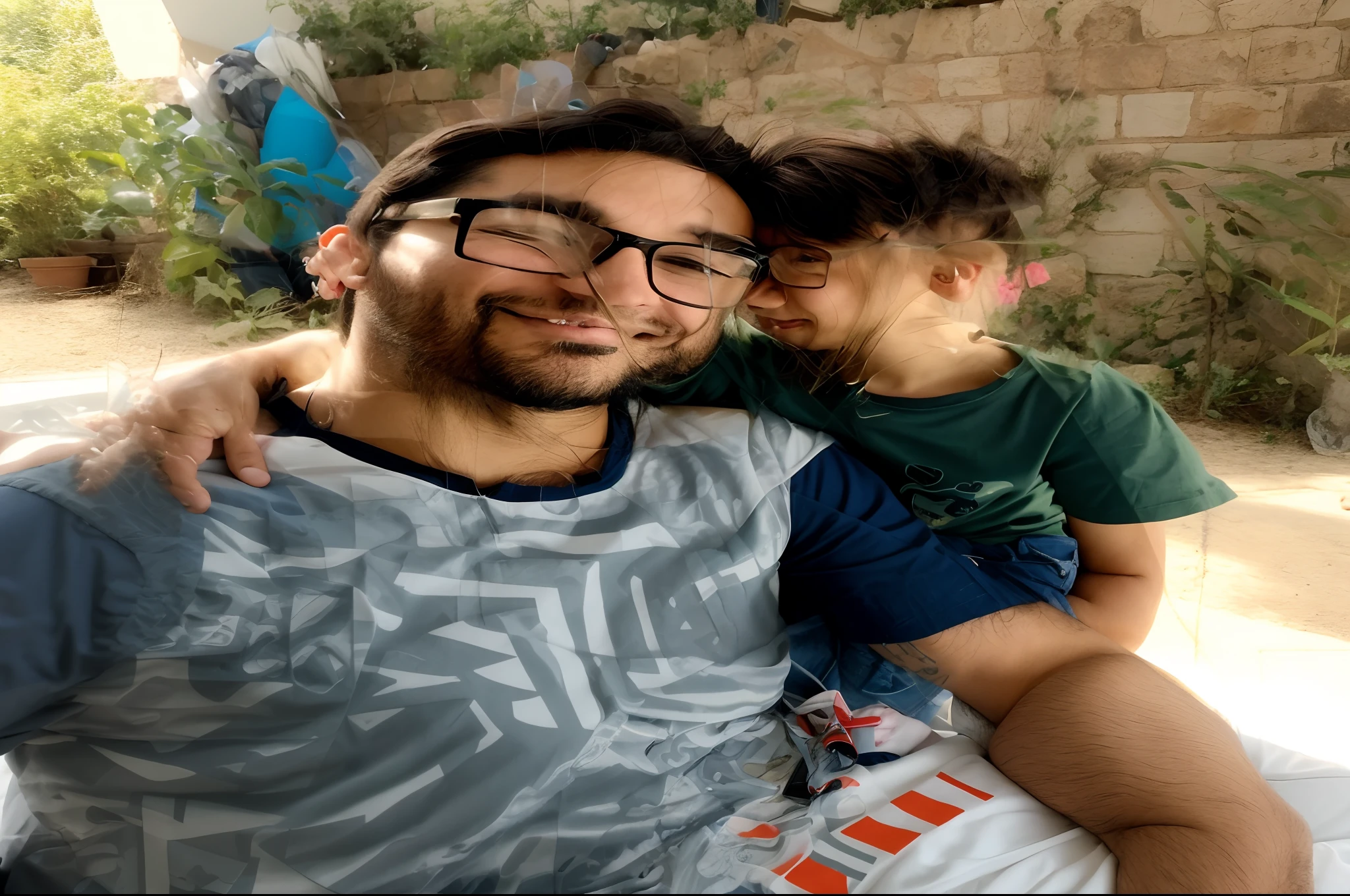 There is a man and a woman hugging a child in front of a birthday setting, marido esposa e filho, portrait of family of three, family photography, Blippi, divertindo-se, 4 k post, Postagem 4k, Happy family, imagem de perfil, Malika Favre, pixar retrato 8 k foto, garotada, family portrait, Postagem no Reddit, imagem empilhada