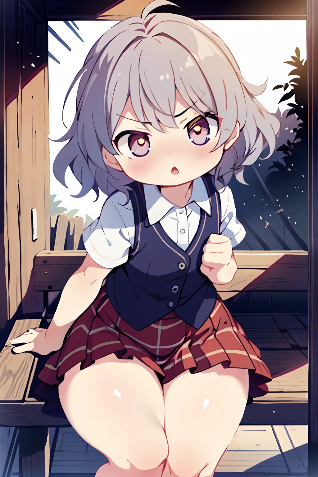 thick leg, Emphasis calf