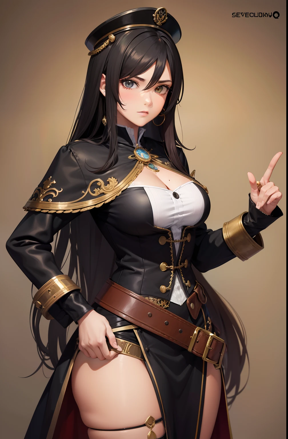 Homeme Jovem de pele negra, cabelo curto castanho , roupa rasgada estilo steampunk, sentado no esgoto