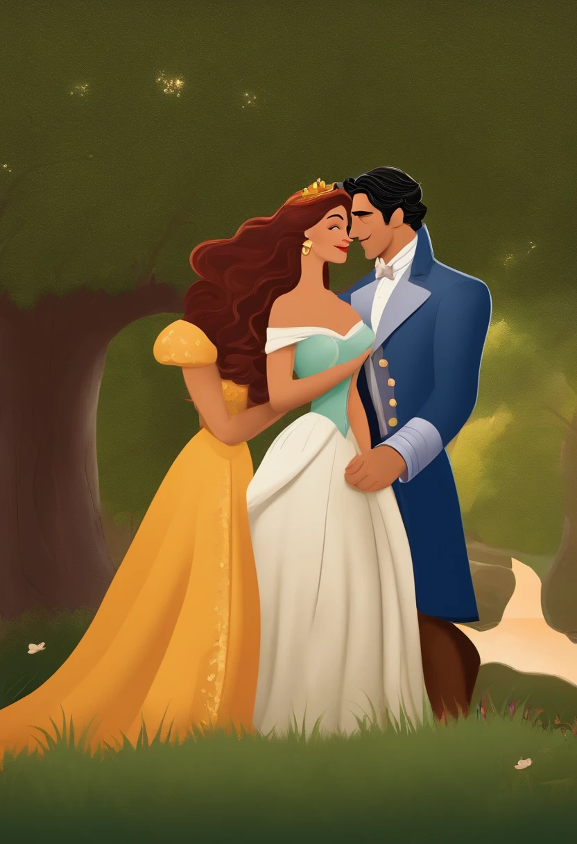 casal mulher e mulher no estilo Disney Pixar, alta qualidade, melhor qualidade