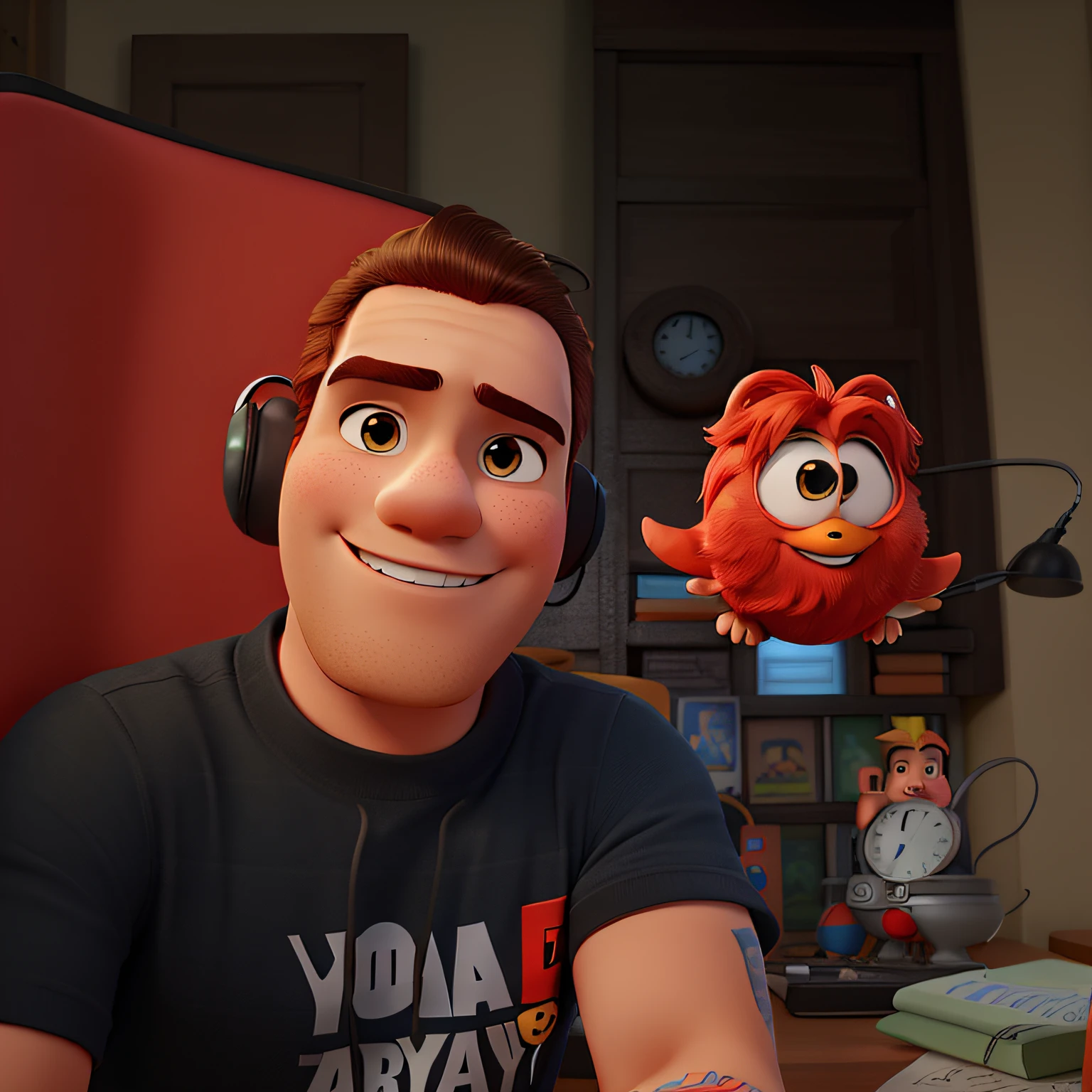 um homem moreno estilo disney pixar, alta qualidade melhor qualidade