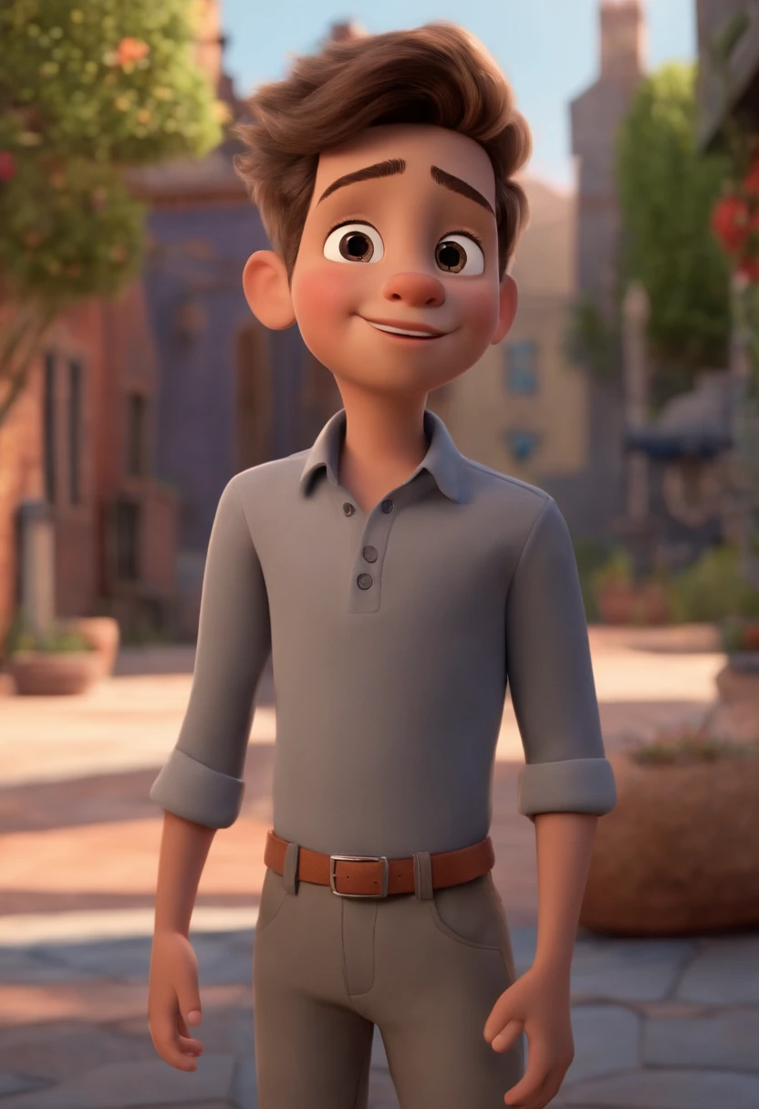 Personagem Disney Pixar
Titulo da Capa: Prazer Samuk
Idade do personagem: 13 years
Appearance: Pele parda clara, cabelo curto com um low fade, olhos castanho escuro.
Personalidade: contente e olhando distraido, apaixonado por moda e roupas estilosas.
Ambiente: On the sidewalk of a busy city, com paparazes capturando ele enquanto ele usa roupas estilosas masculina.