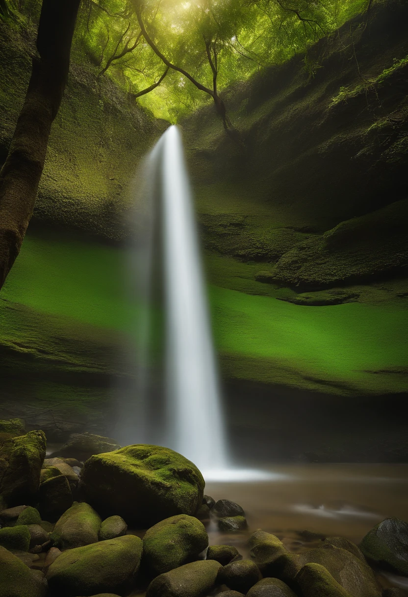 Cachoeira transmite quatro aventureiros fantasia natural paisagem fada verde, proportion Aurea, detalhe animado, delicado, QuixelMegascans trend, imagem perfeita, super high resolution, perfect composition, circunstanciado, super cor, (pele de alto detalhe: 1.2), 8k ultra high definition, DSLR Camera, soft lighting, alta qualidade, filmic grain, Fujifilm XT3
